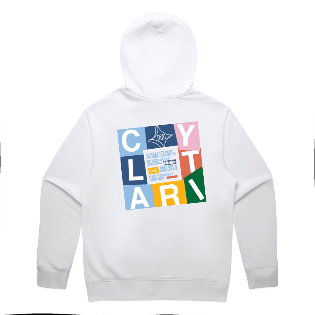 The Clarity Hoodie (White) - Motier Lafayette 
