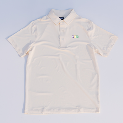 The Motier Tour Krewe Box Logo Polo (Off-White) - Motier Lafayette 