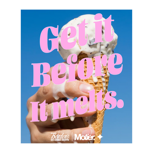 Motier for Borden's Ice Cream Shoppe Poster - Motier Lafayette 