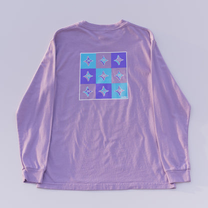 The 3D Asteroid Painting L/S Luxe Tee (Lavender Aura)