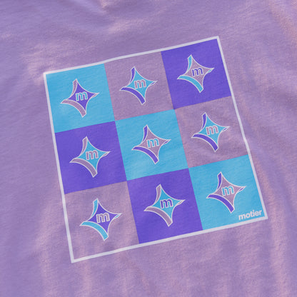 The 3D Asteroid Painting L/S Luxe Tee (Lavender Aura)