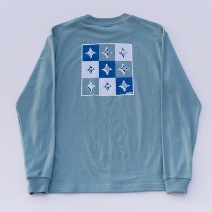The 3D Asteroid Painting L/S Luxe Tee (Deep Teal)