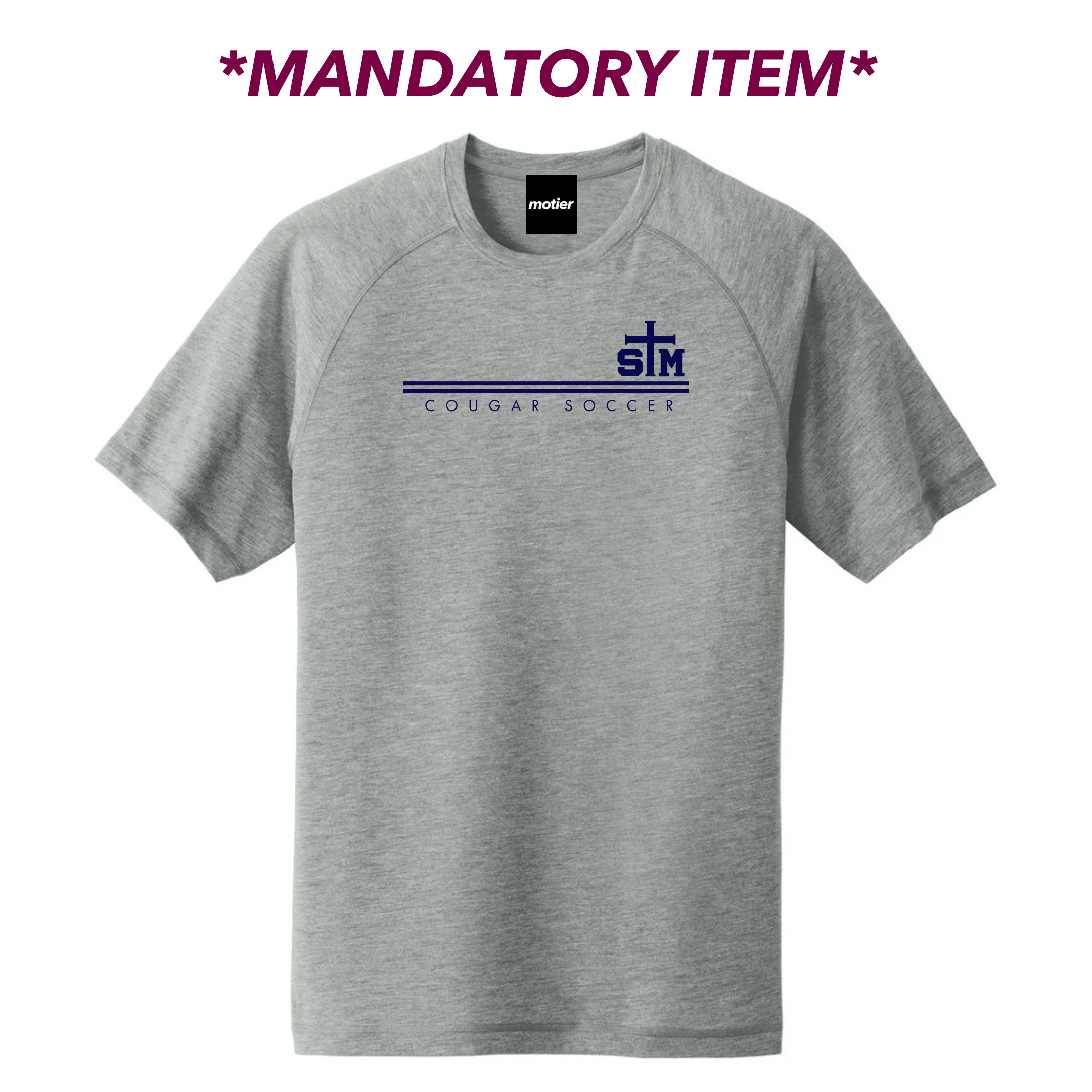 Classic Training S/S Top (Heather Grey) - Motier Lafayette 