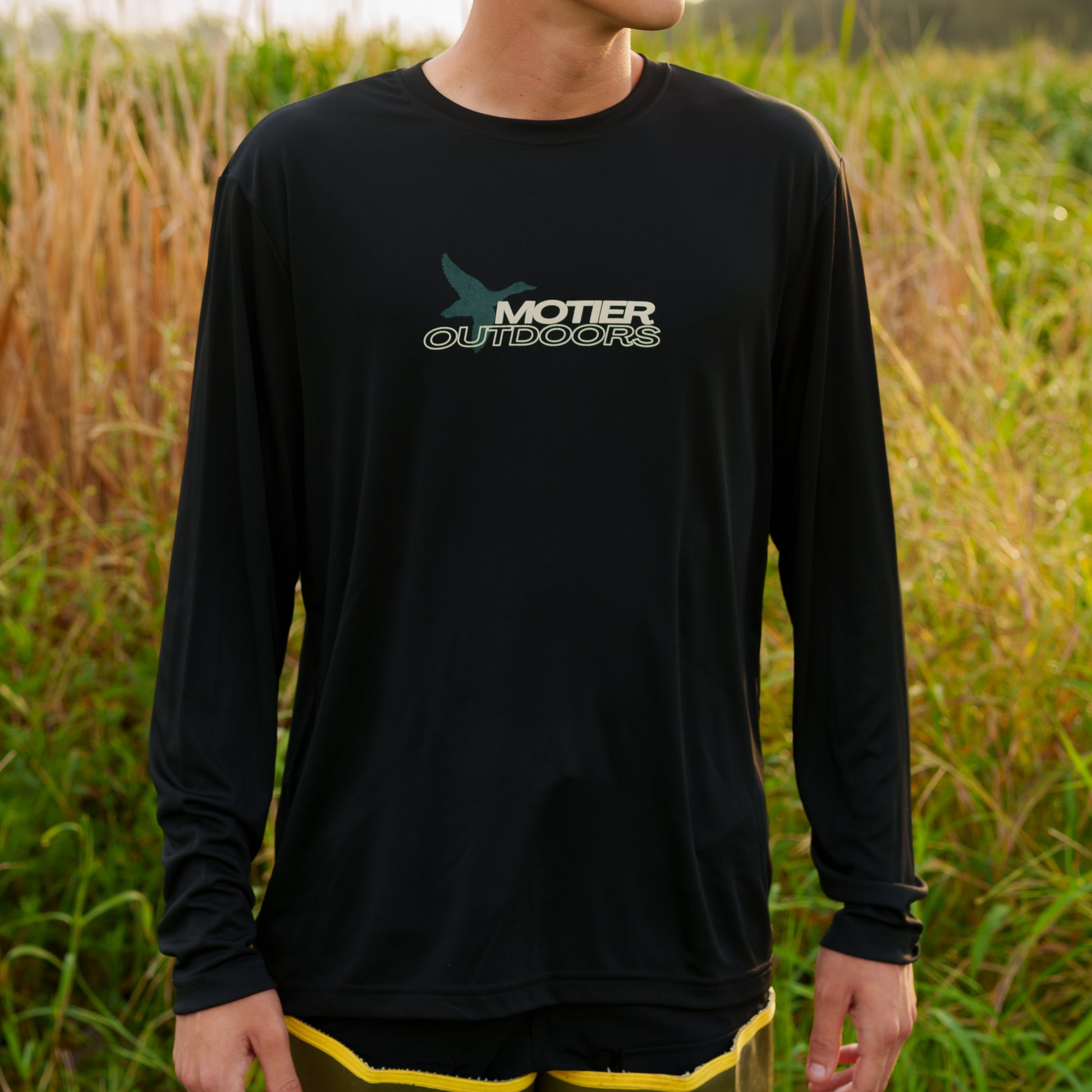 Motier Outdoors Performance L/S Tee (Black) - Motier Lafayette 