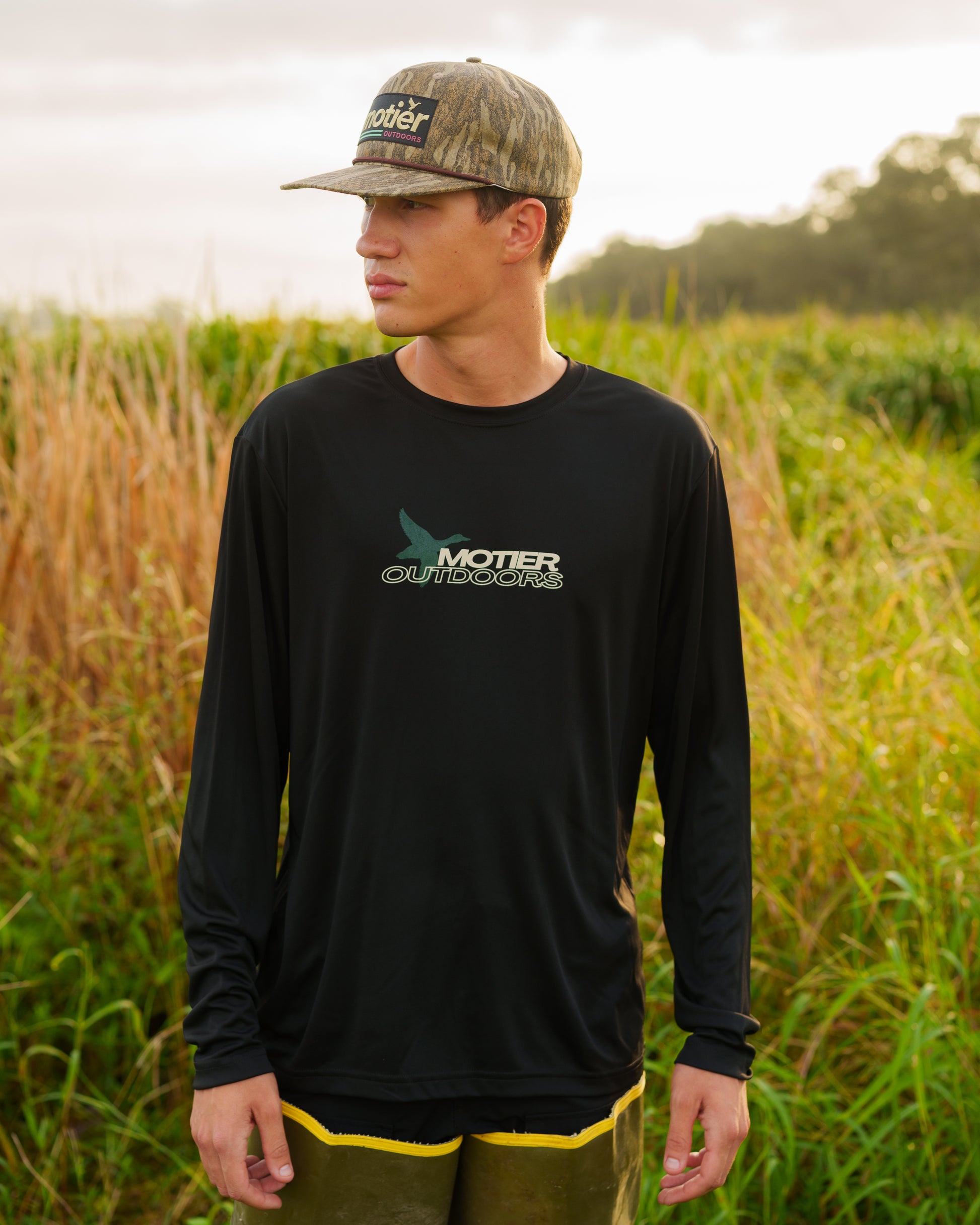 Motier Outdoors Performance L/S Tee (Black) - Motier Lafayette 