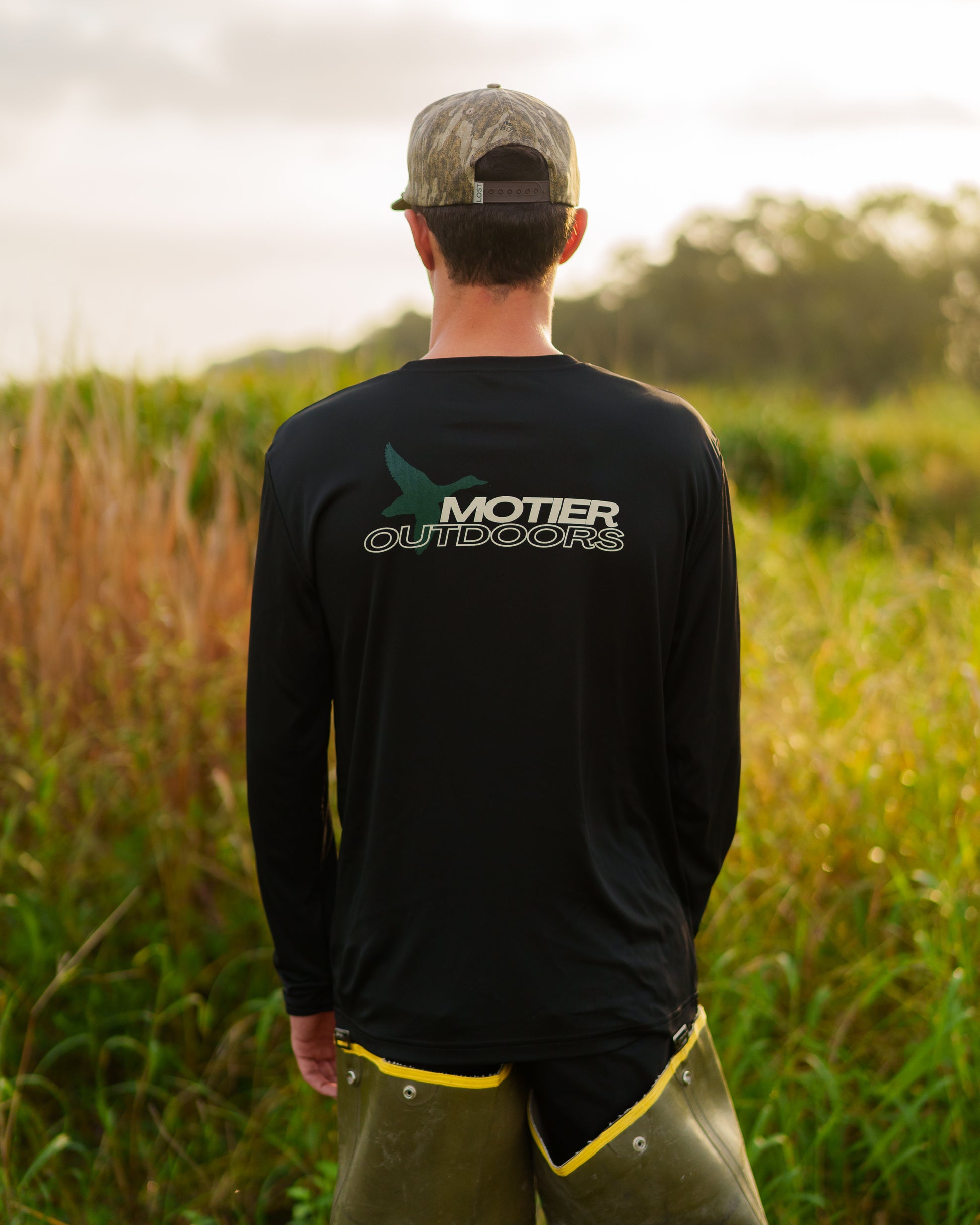 Motier Outdoors Performance L/S Tee (Black) - Motier Lafayette 