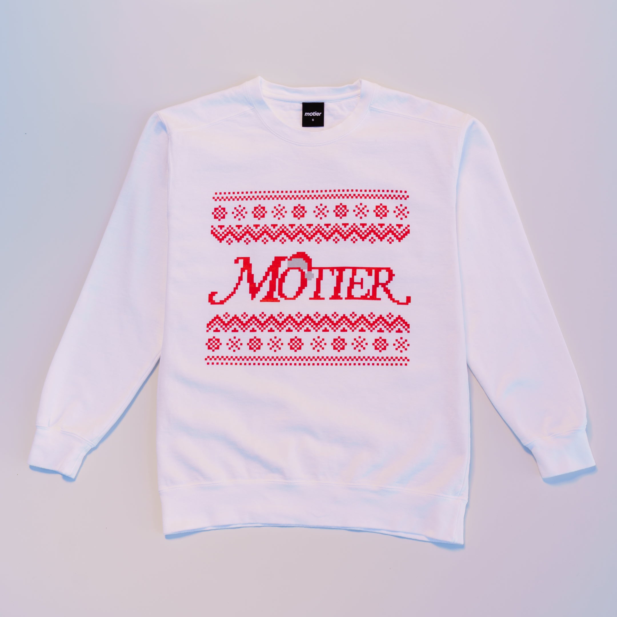 A Motier Christmas Crewneck (White)