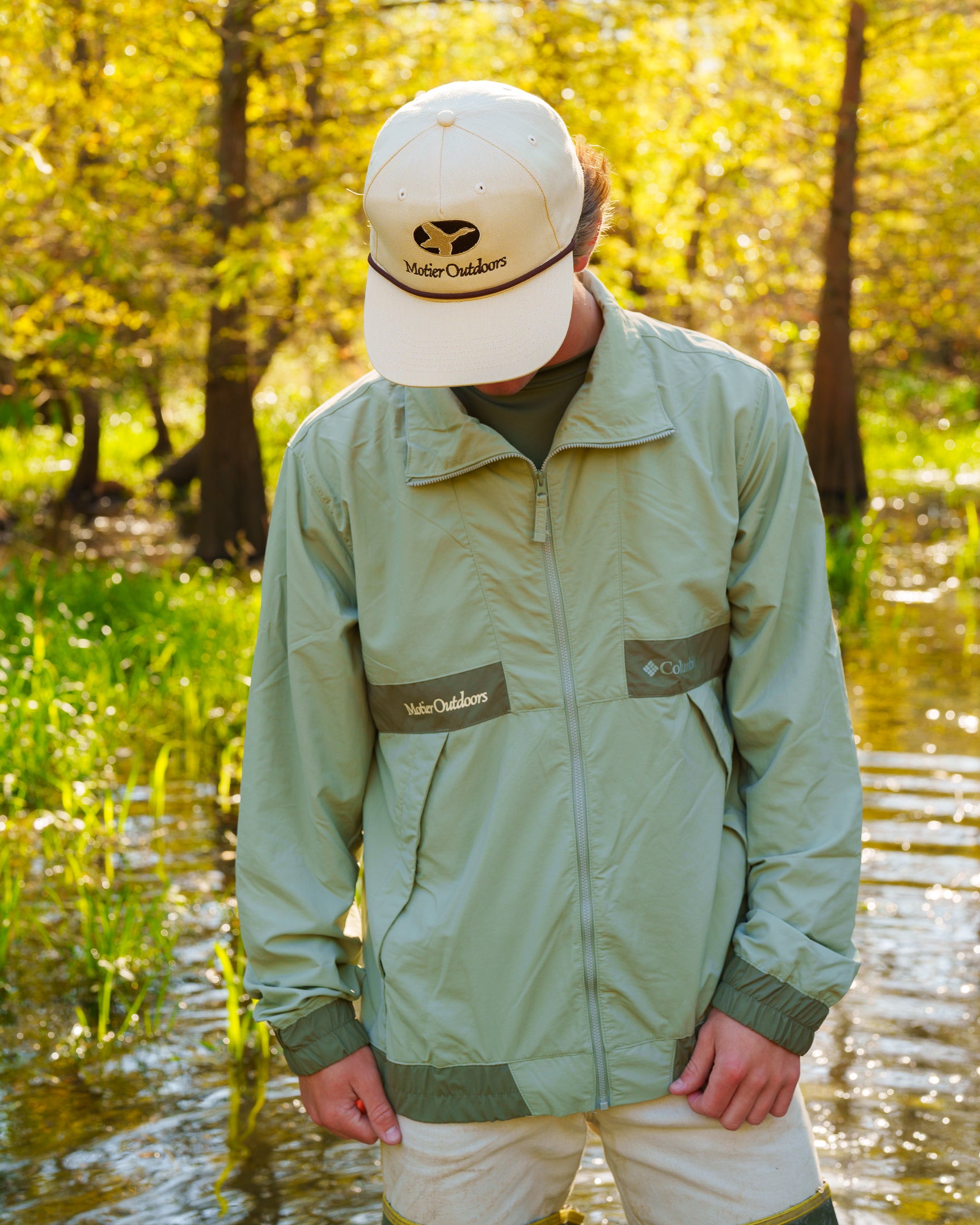 The Motier Outdoors Full-Zip Windbreaker Jacket (Sage)