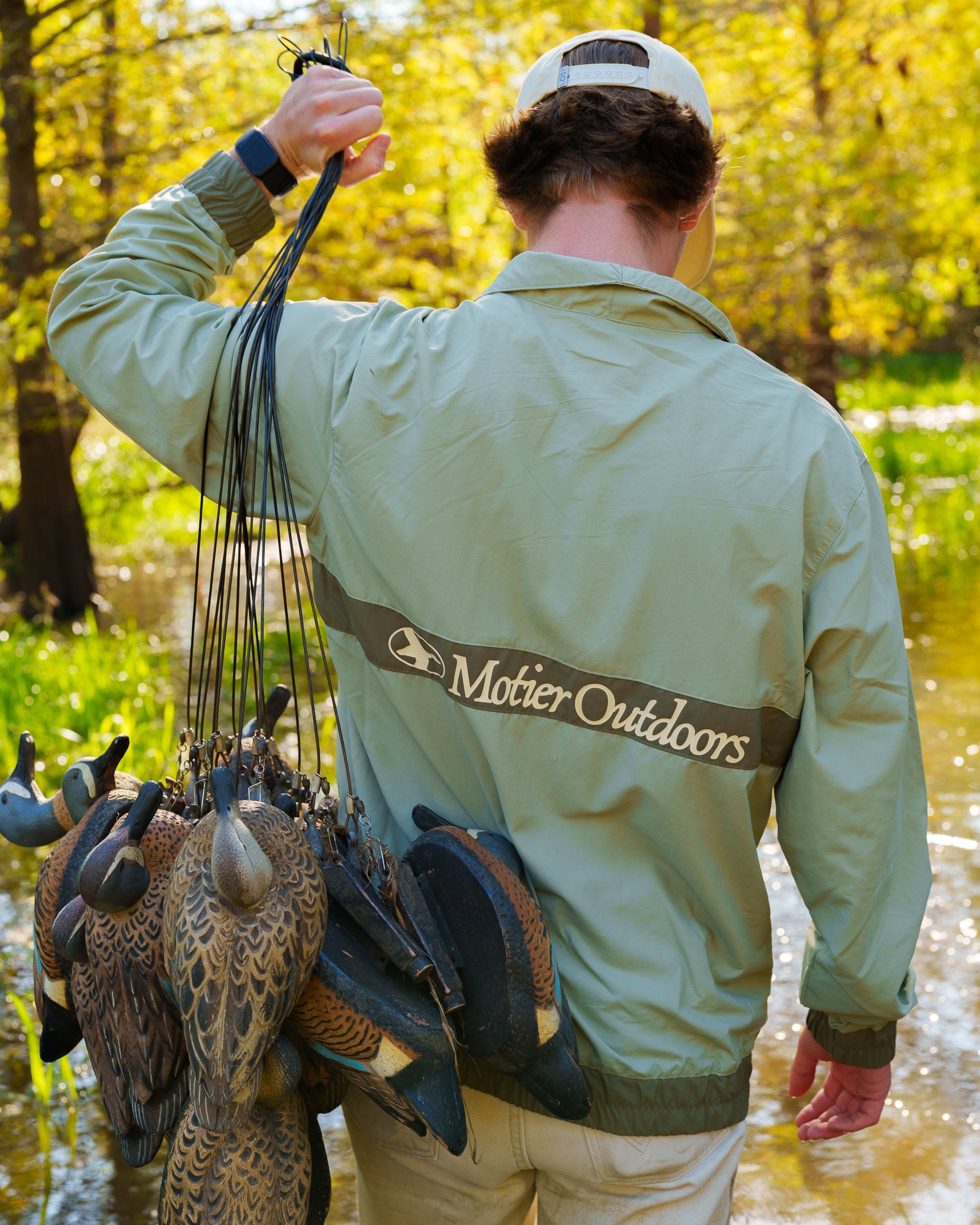 The Motier Outdoors Full-Zip Windbreaker Jacket (Sage)