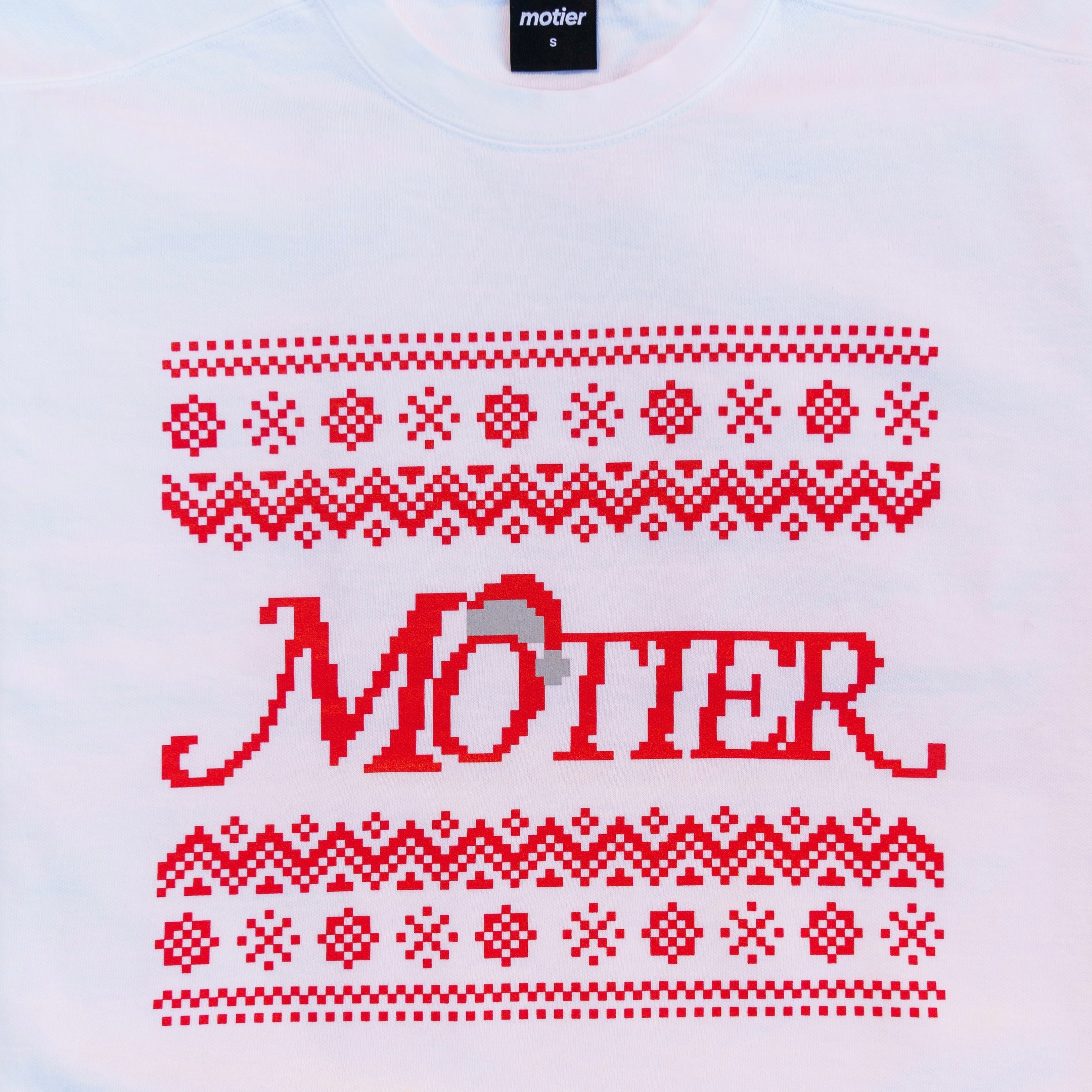 A Motier Christmas Crewneck (White)