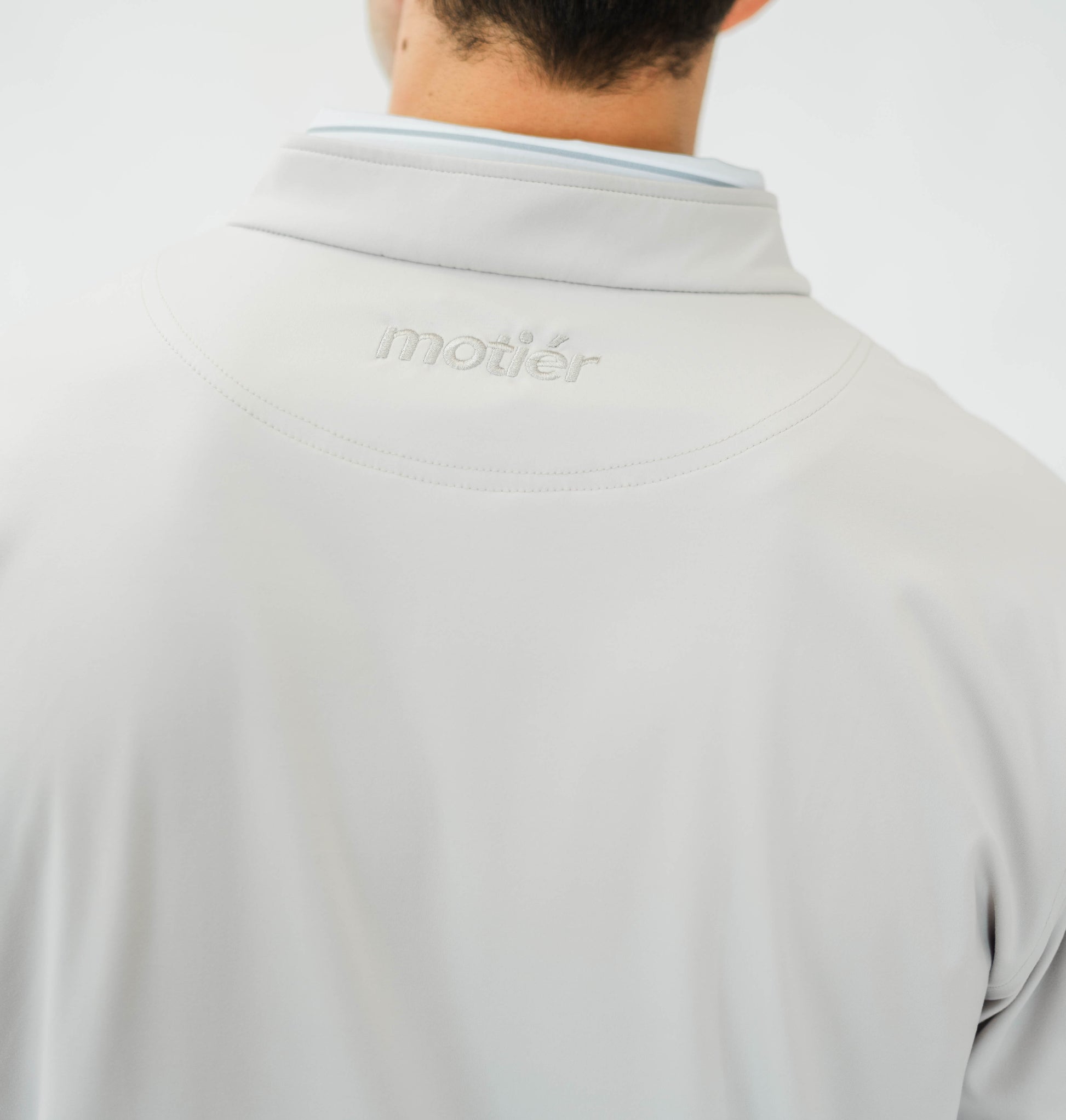 The Riviera Quarter Zip (Smoke) - Motier Lafayette 