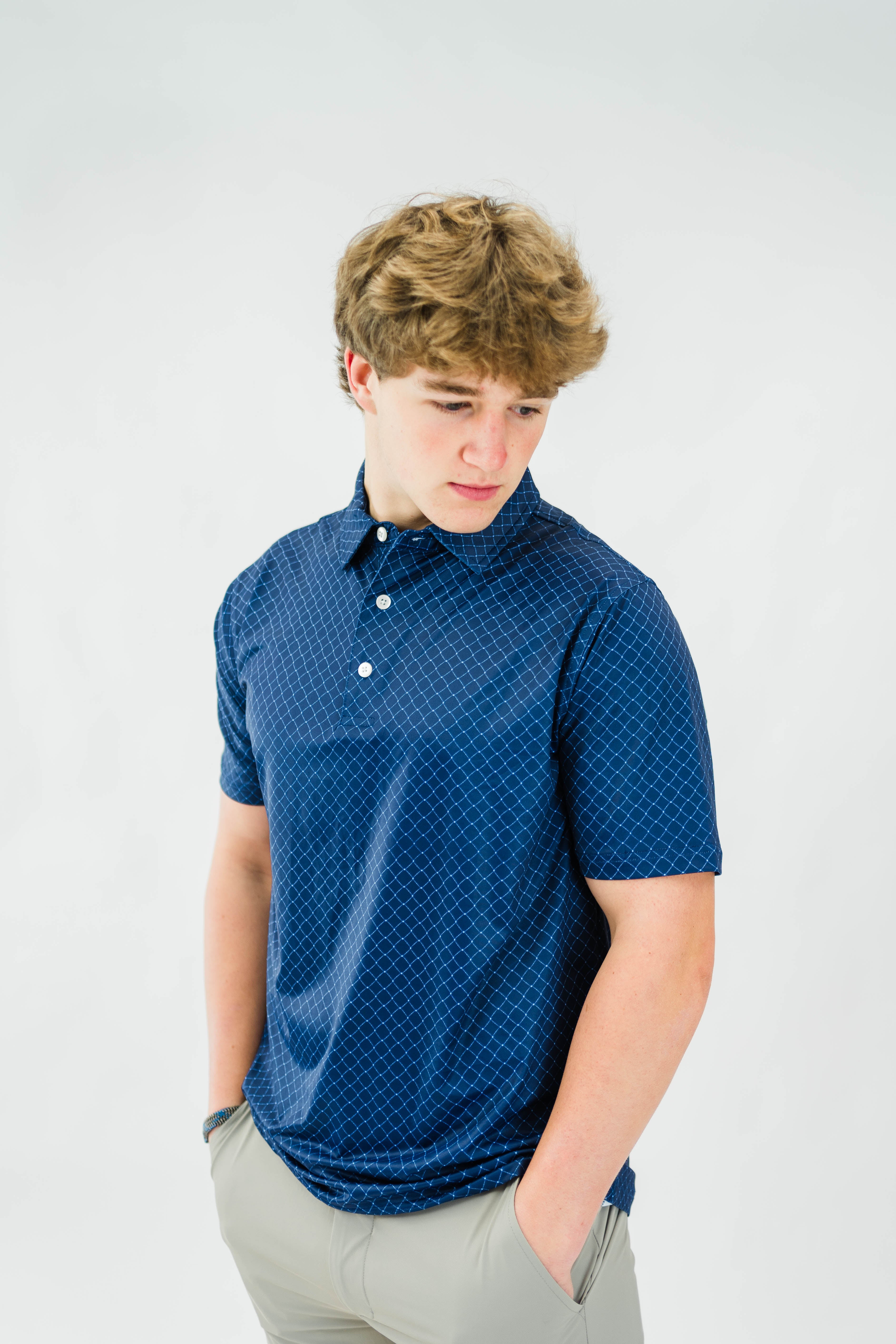 The Motier Mike Maraist Tour Golf Polo (Navy) - Motier Lafayette 