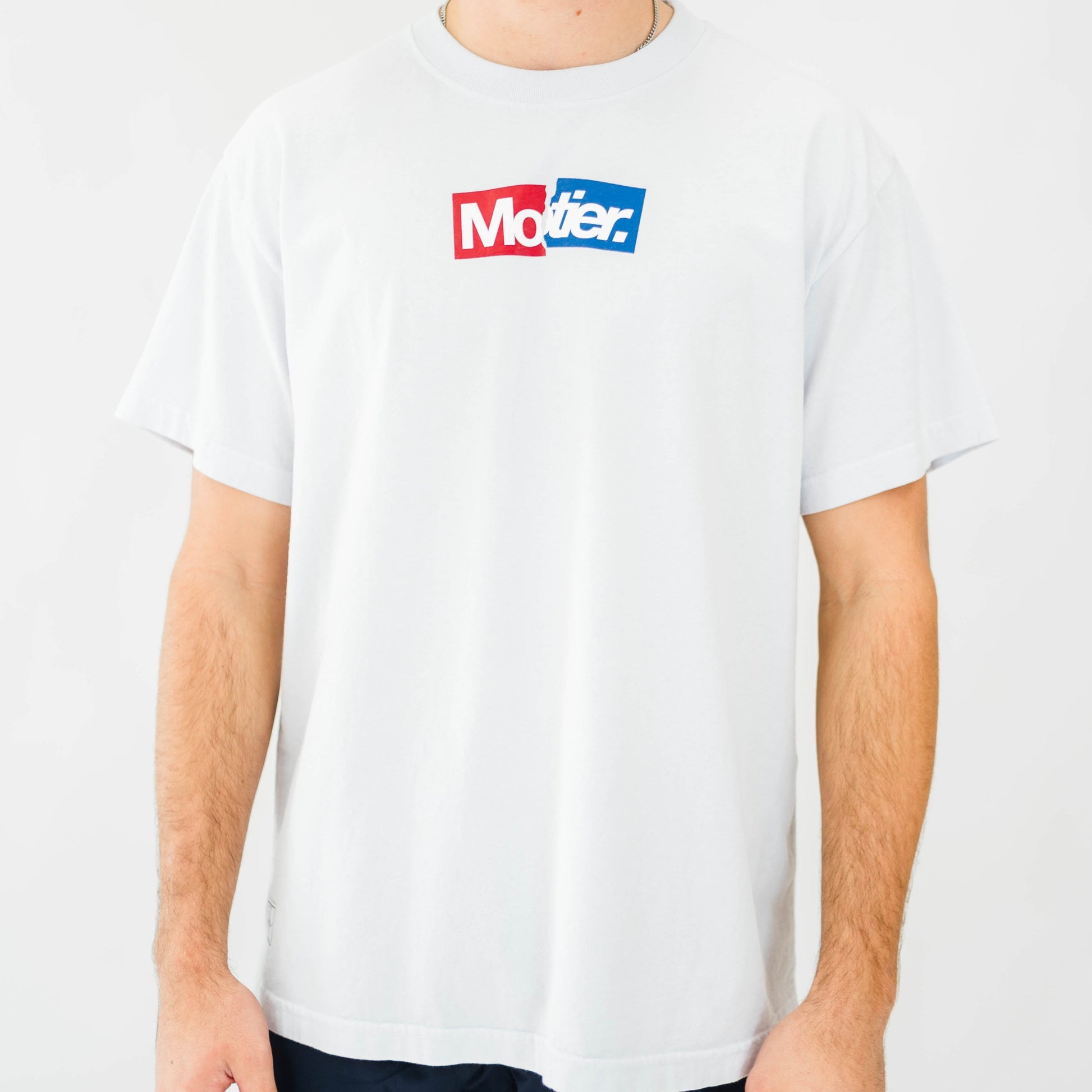 The Sticker Slaps Luxe Tee (Cloud) - Motier Lafayette 