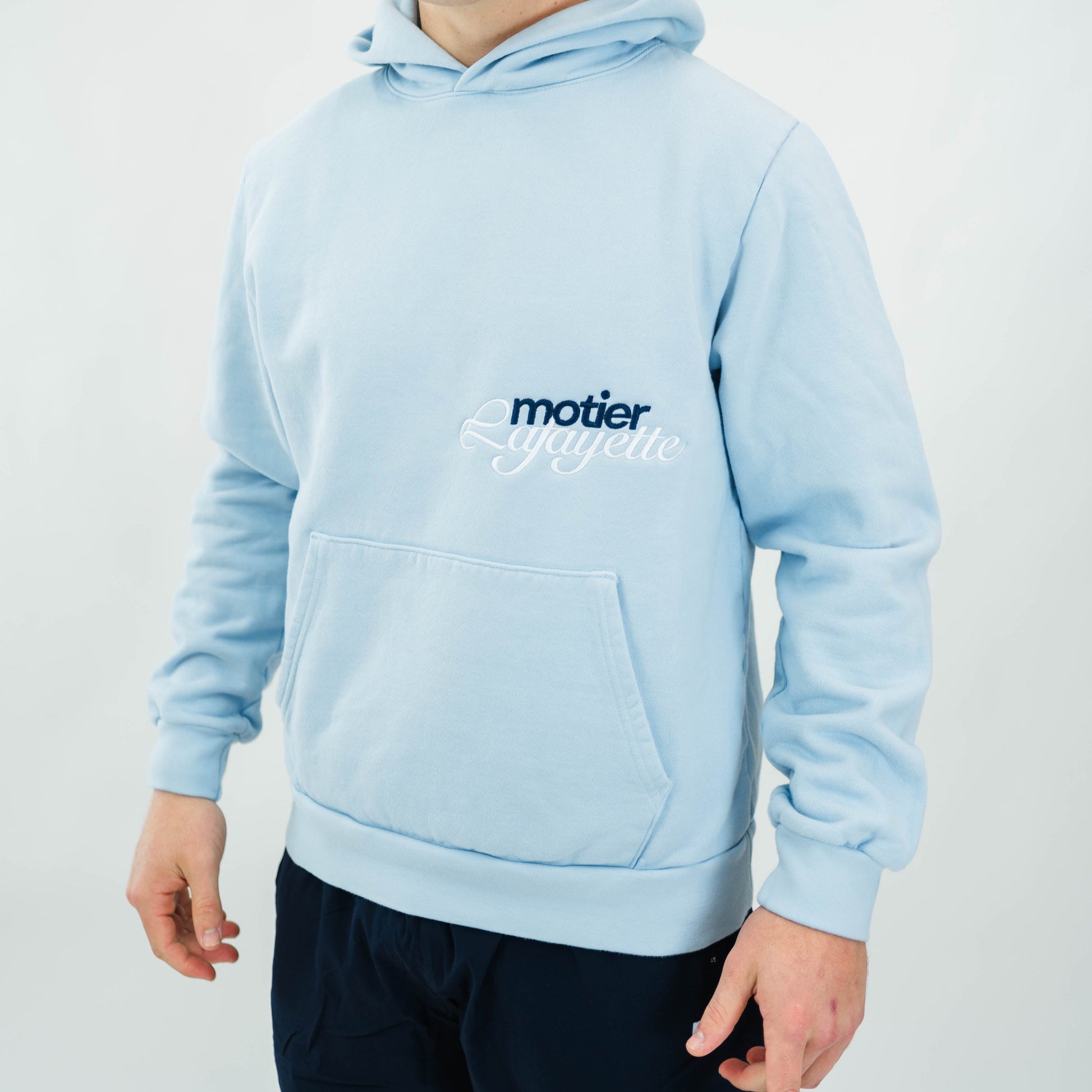 The Motier Luxe By Design Hoodie (Baby Blue) - Motier Lafayette 