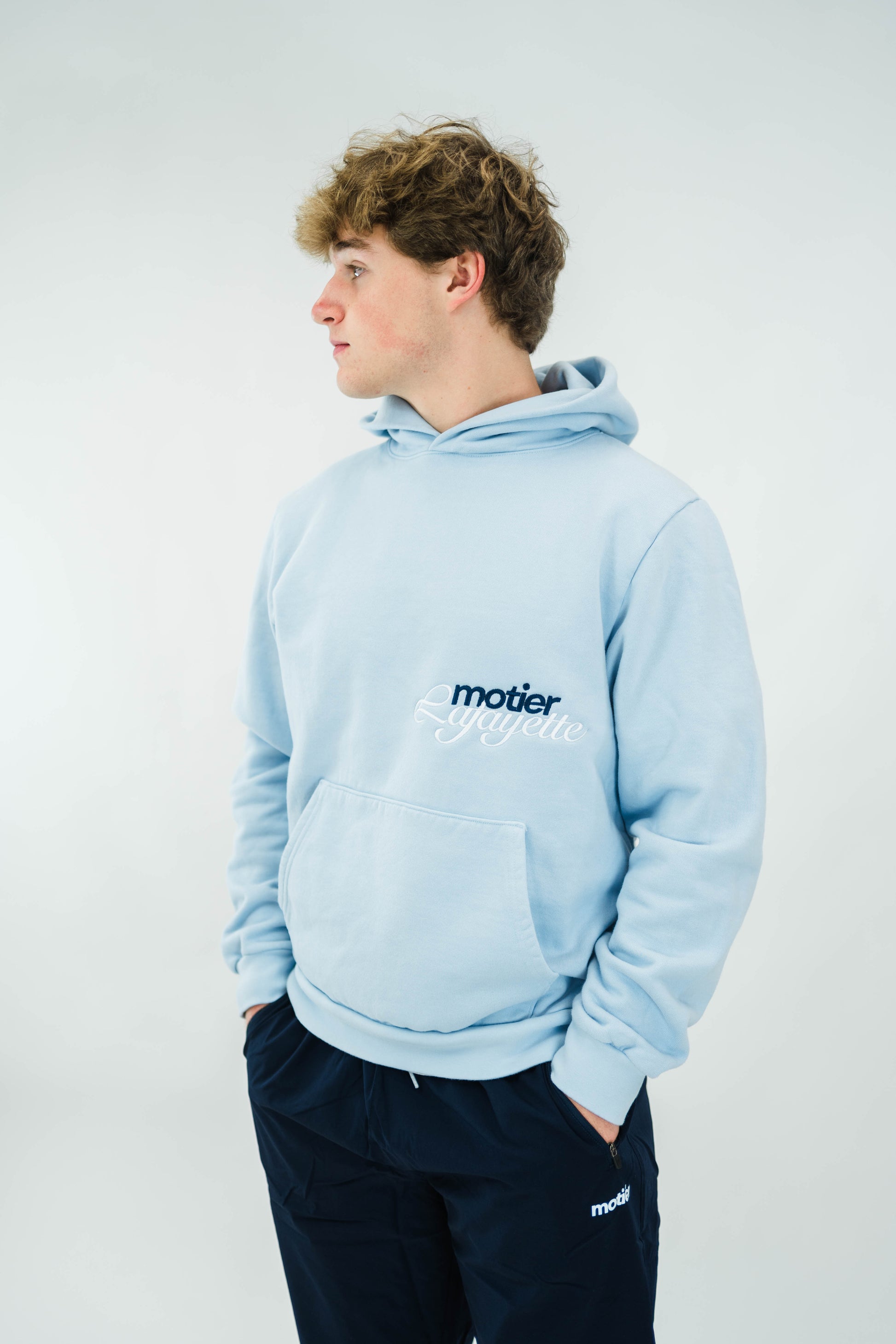 The Motier Luxe By Design Hoodie (Baby Blue) - Motier Lafayette 