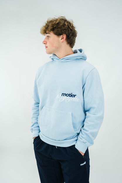 The Motier Luxe By Design Hoodie (Baby Blue) - Motier Lafayette 