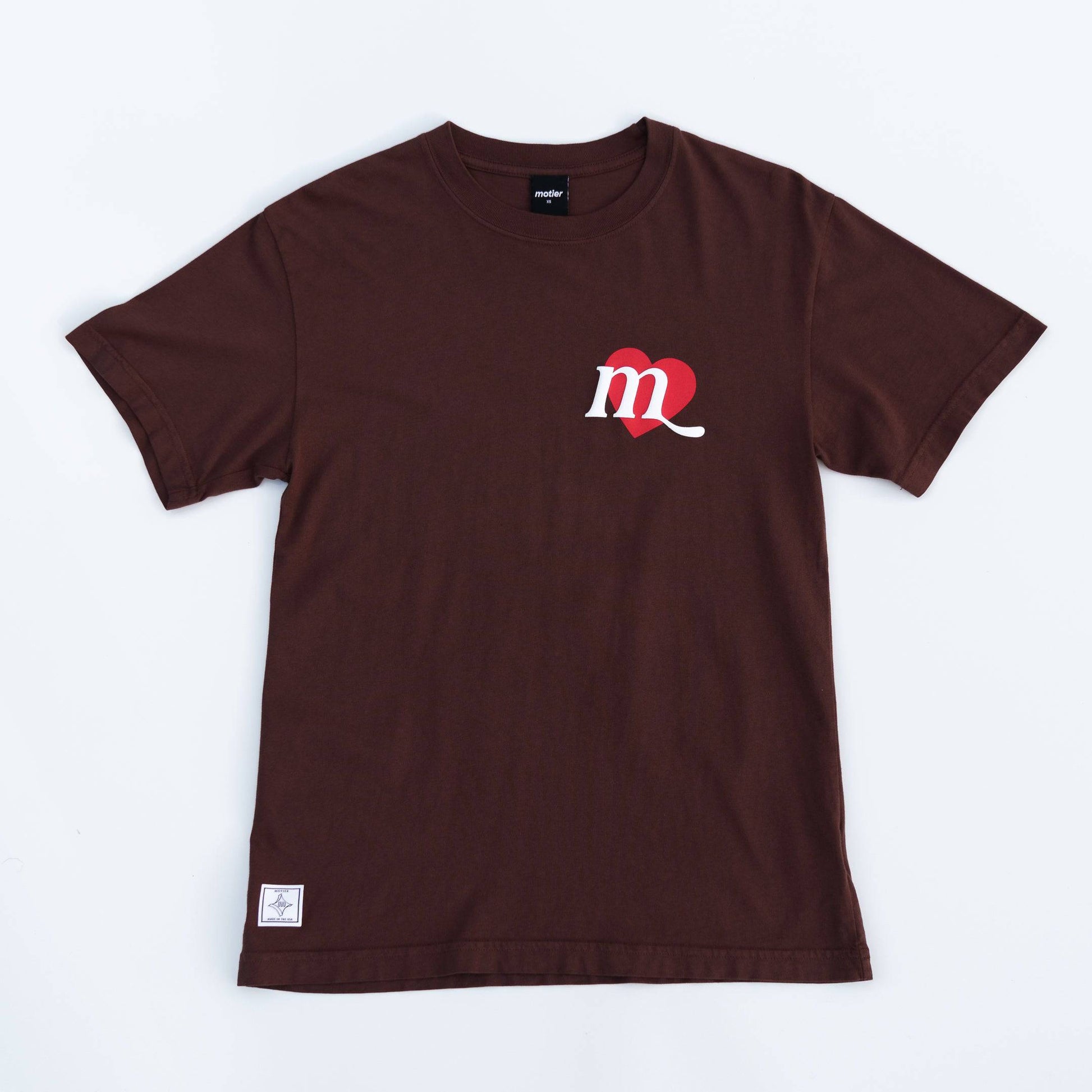 With Love Luxe Tee (French Roast) - Motier Lafayette 