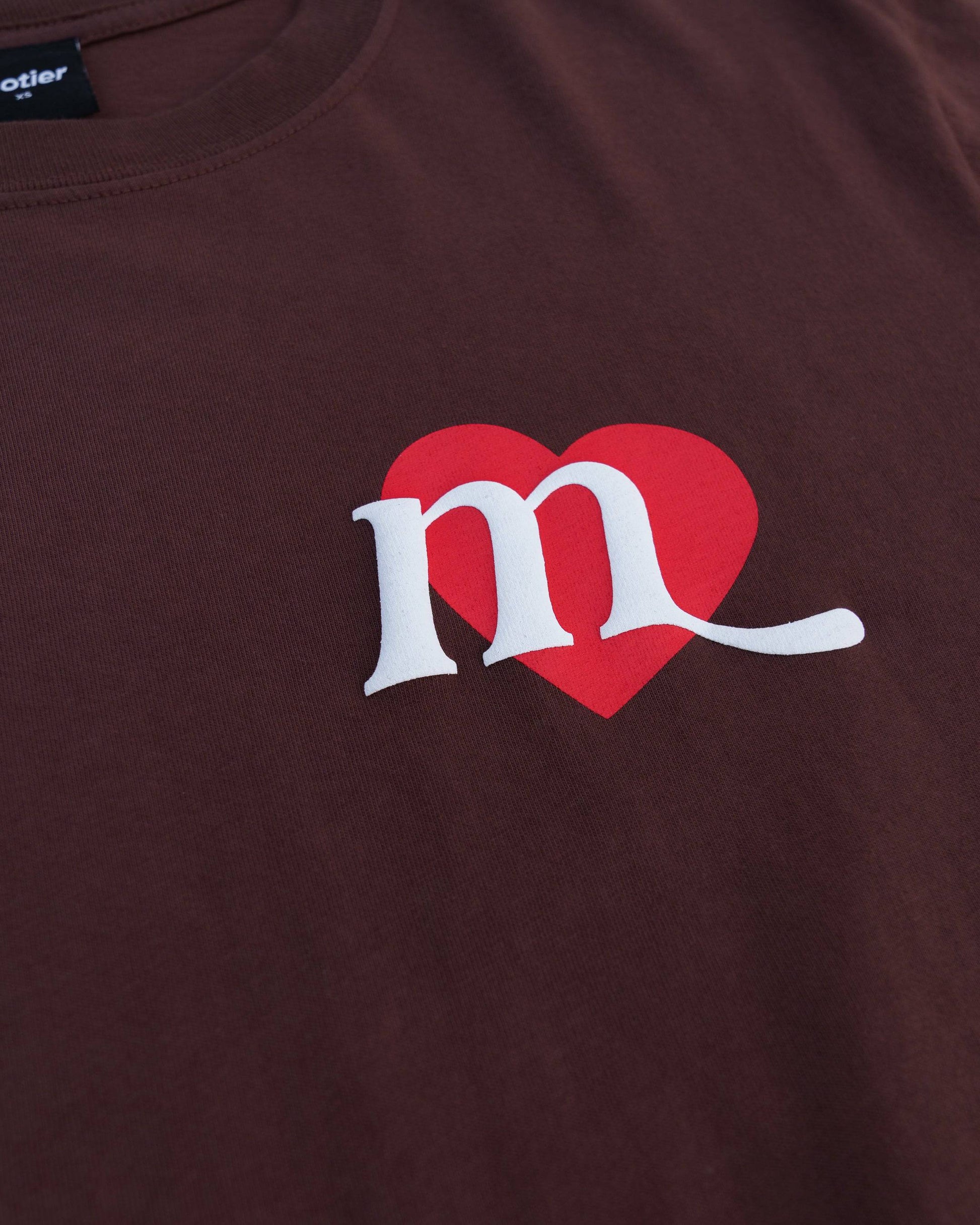 With Love Luxe Tee (French Roast) - Motier Lafayette 