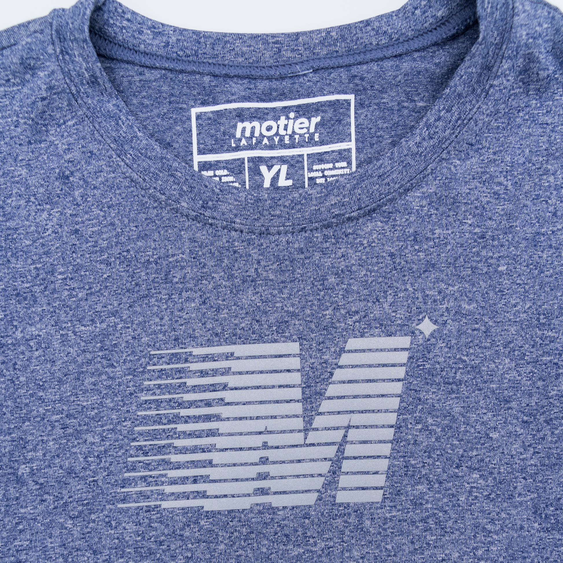 The Youth Retrospect Active Tee (Heather Navy) - Motier Lafayette 