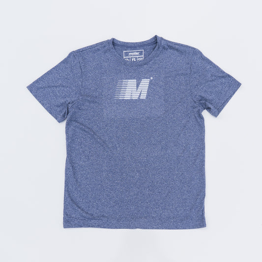 The Youth Retrospect Active Tee (Heather Navy) - Motier Lafayette 