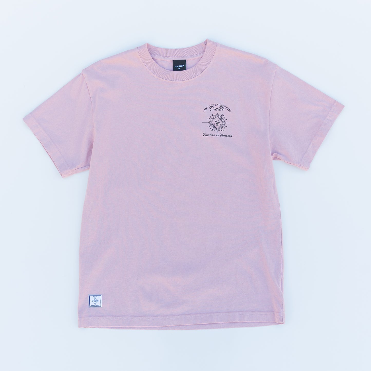 The Distillerie Luxe S/S Tee (Pale Mauve) - Motier Lafayette 