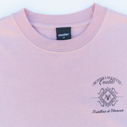 The Distillerie Luxe S/S Tee (Pale Mauve) - Motier Lafayette 