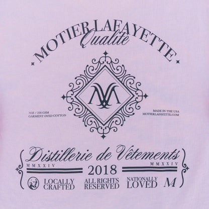 The Distillerie Luxe S/S Tee (Pale Mauve) - Motier Lafayette 