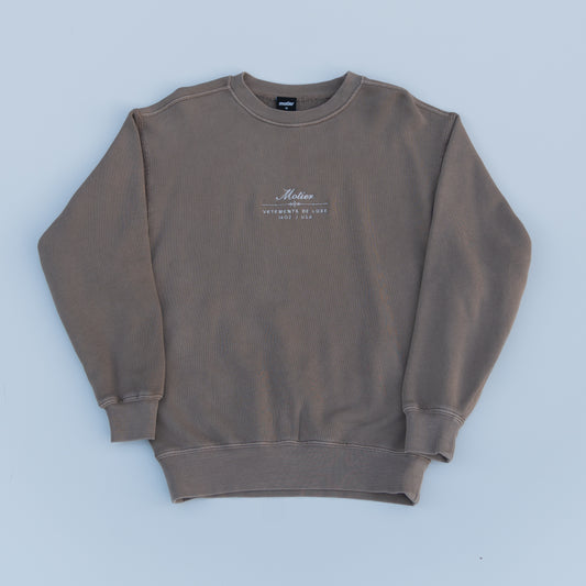 The Ellington Vintage Luxe Sweater (Rustic Wood) - Motier Lafayette 