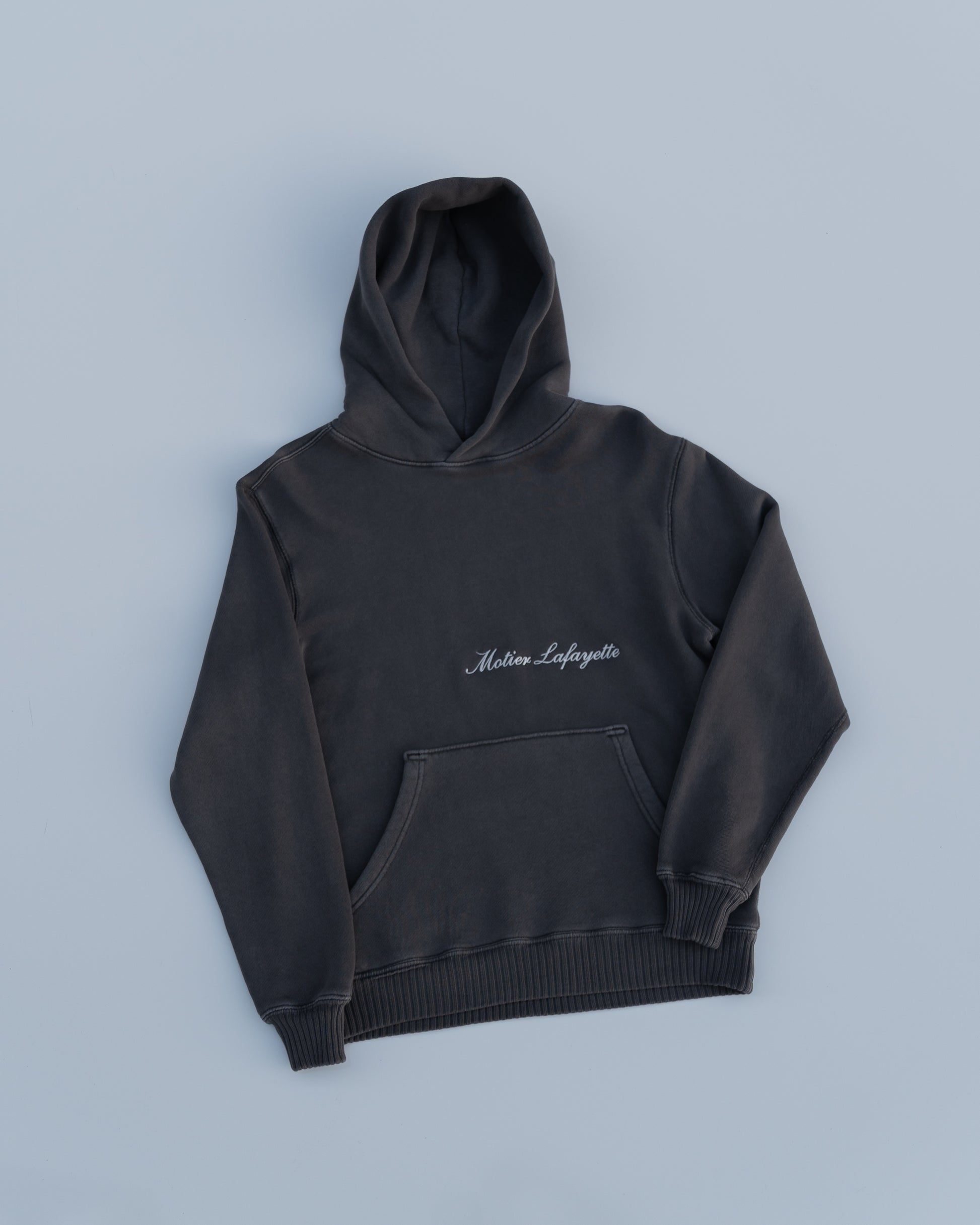The Ellington Vintage Luxe Hoodie (Blacksmith Grey) - Motier Lafayette 