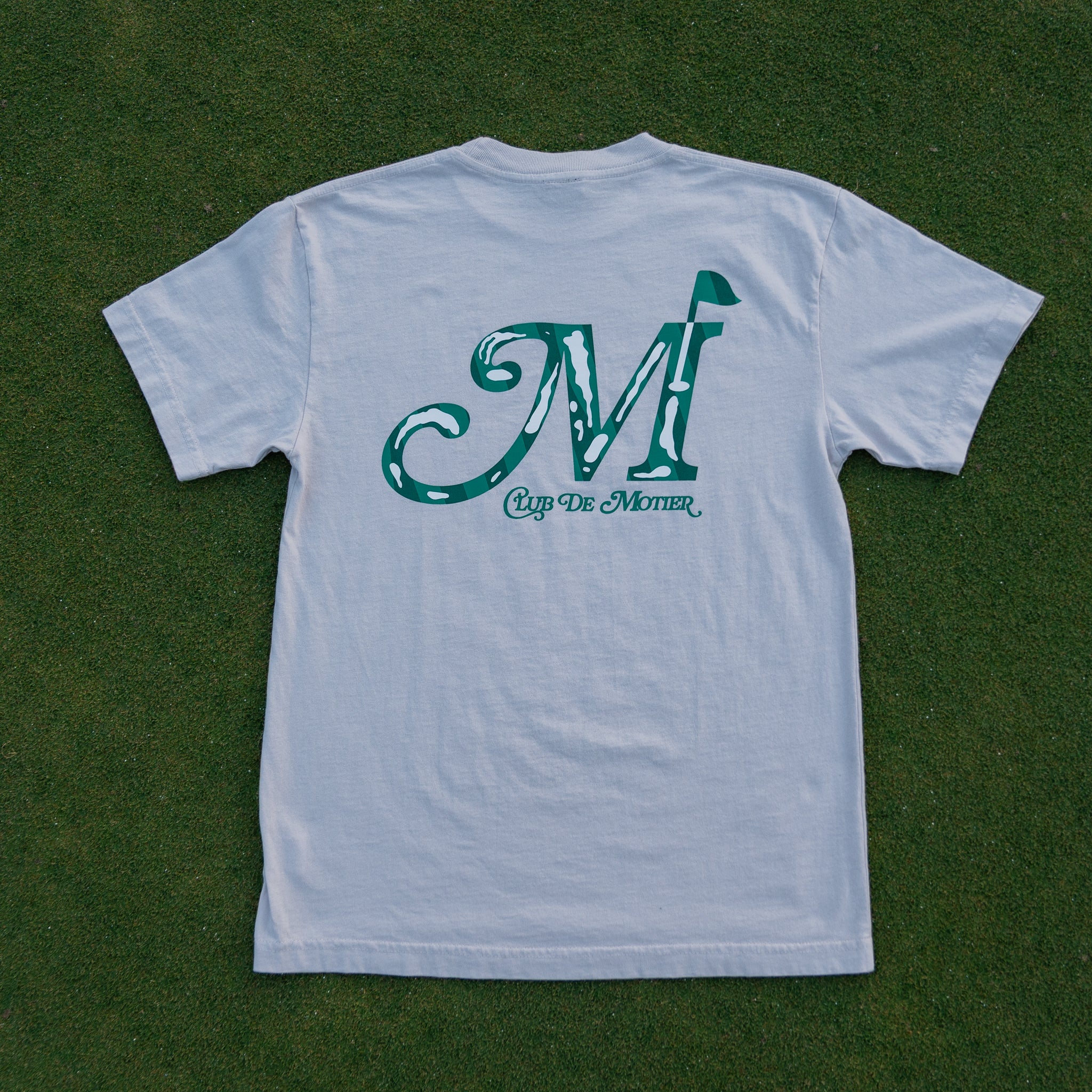 The Fairway Luxe Tee (White Sand) - Motier Lafayette 