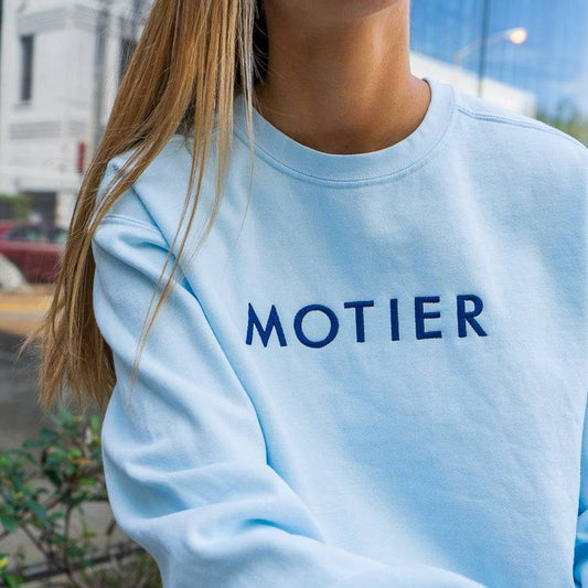 Motier Spaced Logo Crewneck (Skyway)