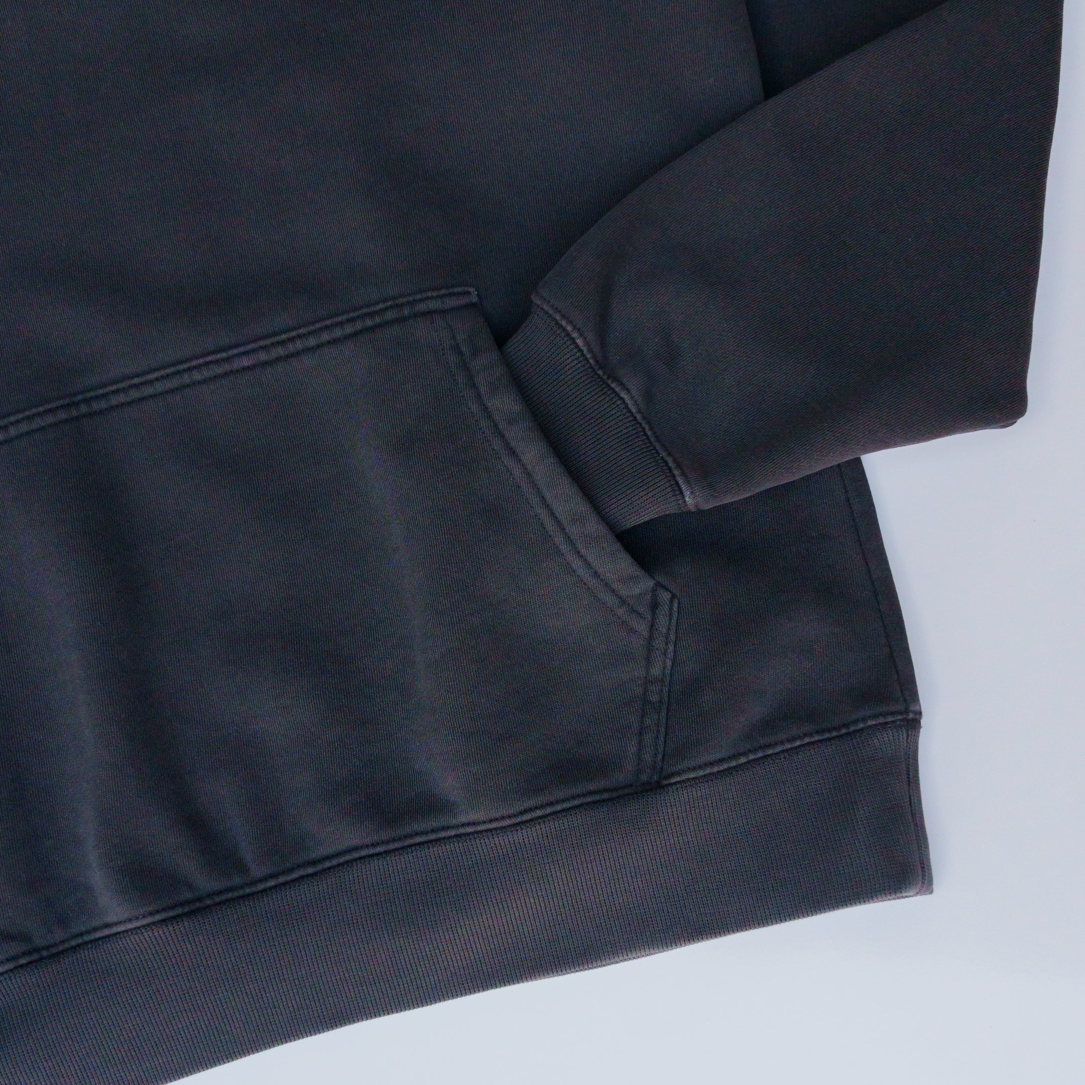 Pin Script Embroidered Luxe Hoodie (Eclipse)