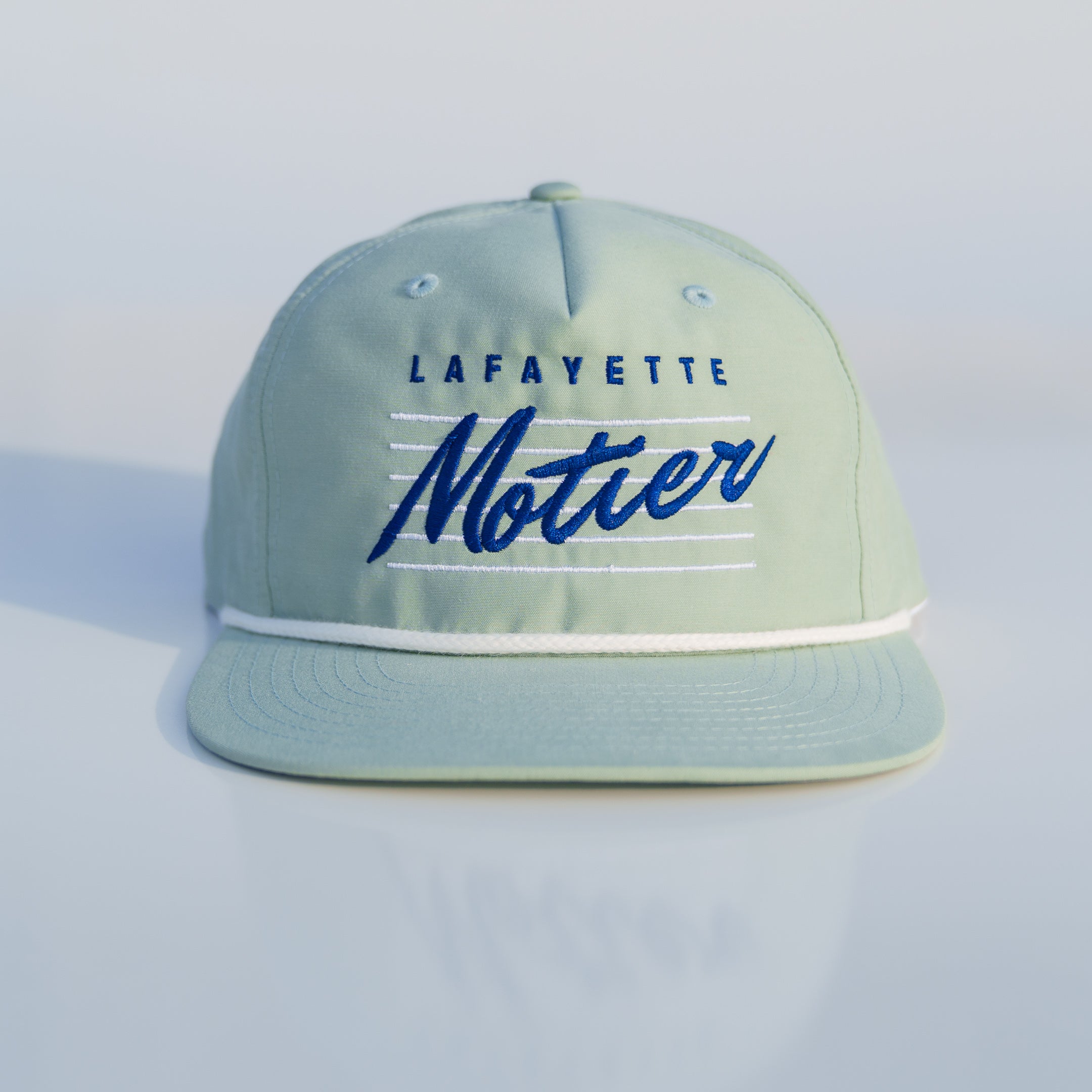 Retro Lafayette Roped Snapback (Seafoam) - Motier Lafayette 