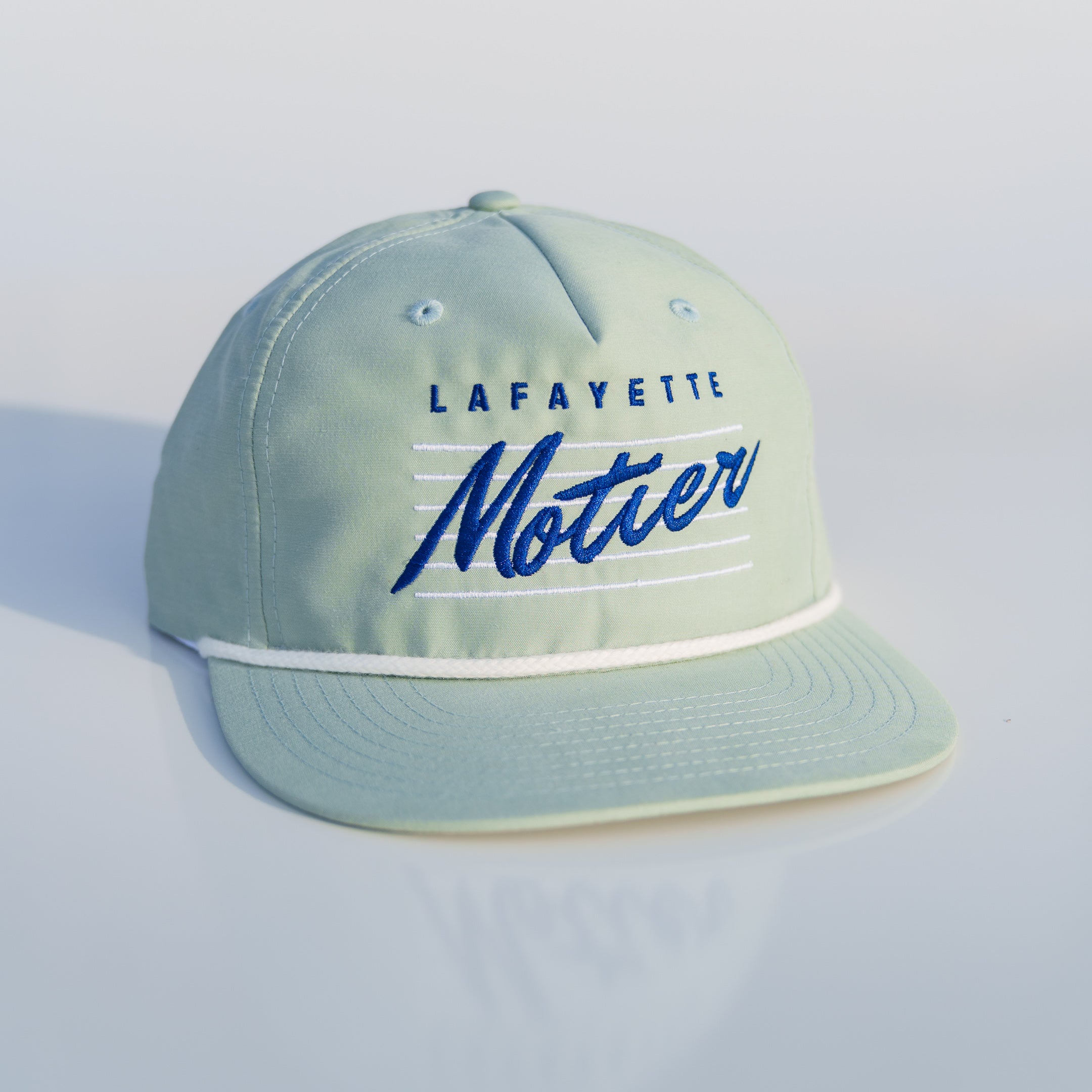 Retro Lafayette Roped Snapback (Seafoam) - Motier Lafayette 
