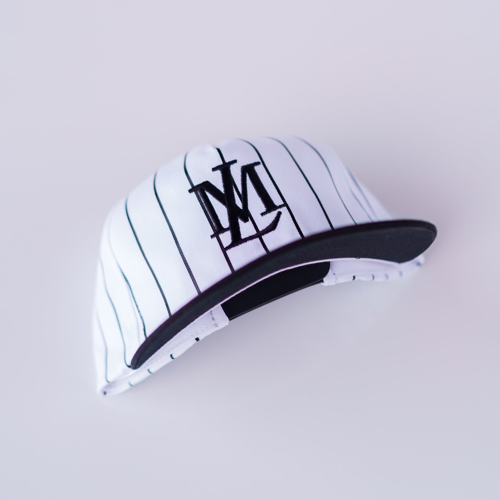 Insignia Pinstripe Snapback (White/Black)