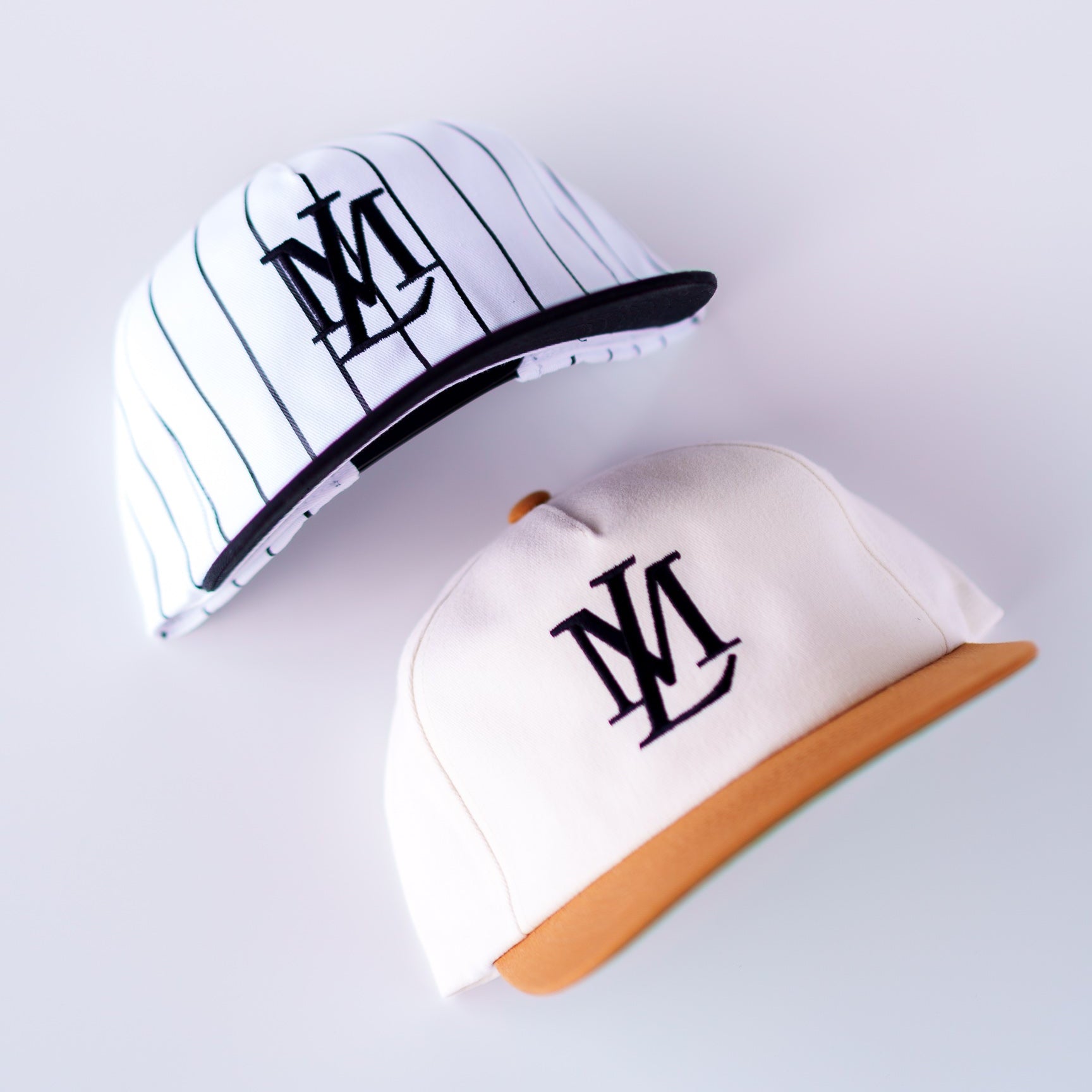 Insignia Pinstripe Snapback (White/Black)