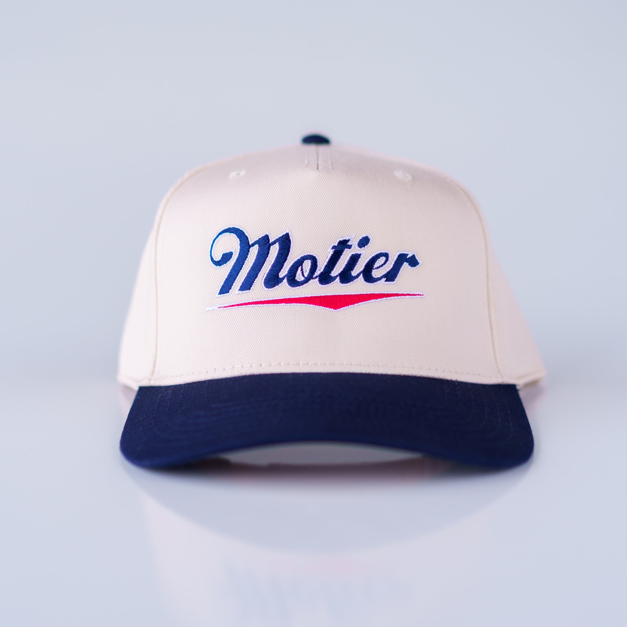Motier Brewery Retro Snapback (Cream/Navy)