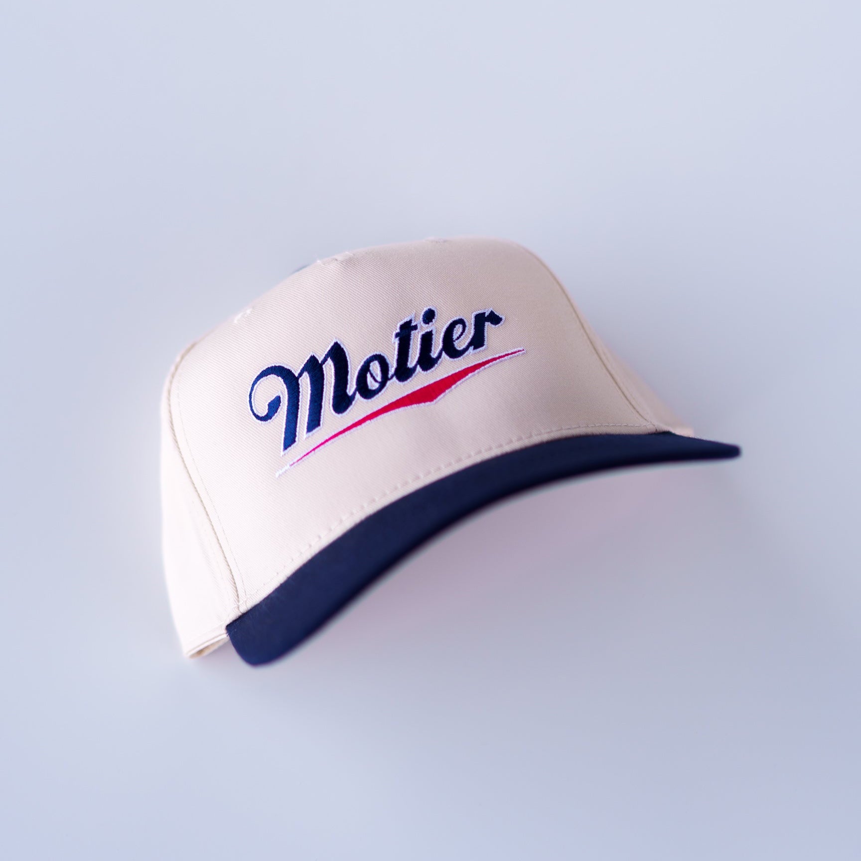 Motier Brewery Retro Snapback (Cream/Navy)