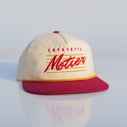 Retro Lafayette Roped Snapback (Crimson/Gold)