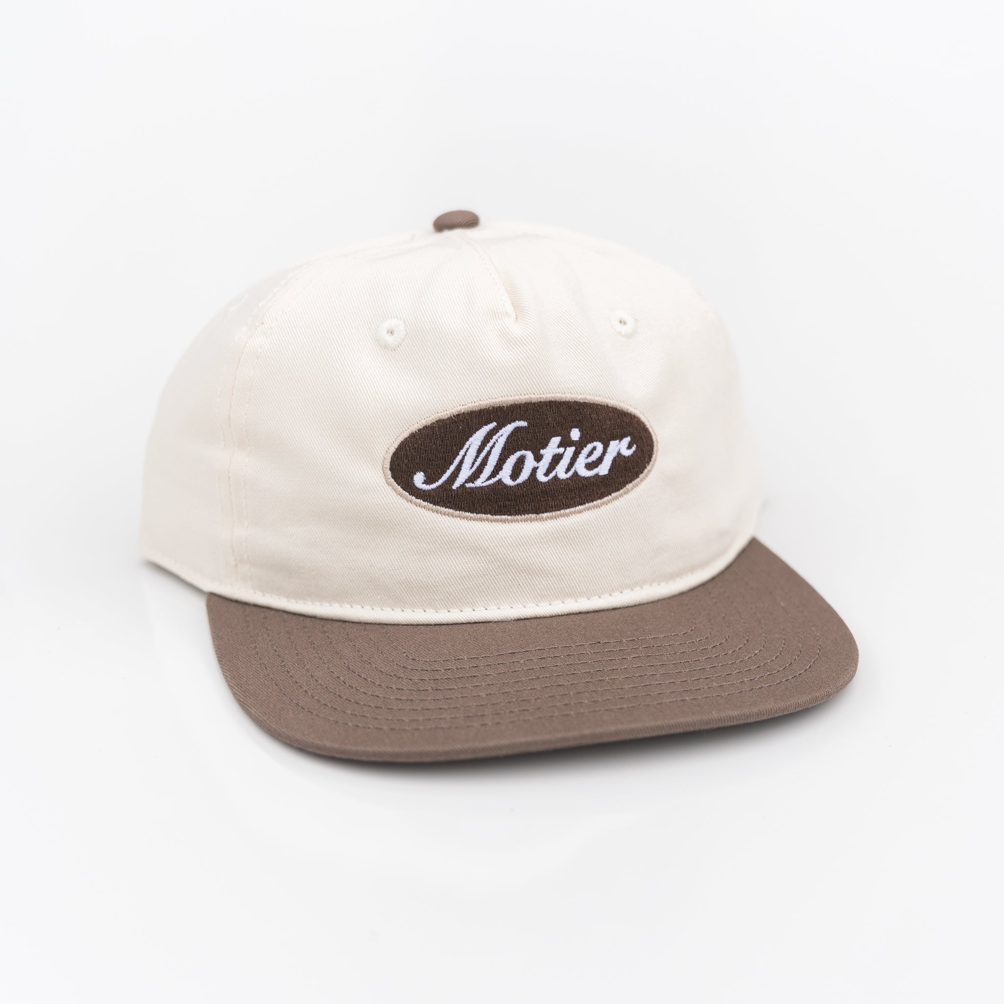The Old School Shop Snapback (Cream/Satellite) - Motier Lafayette 