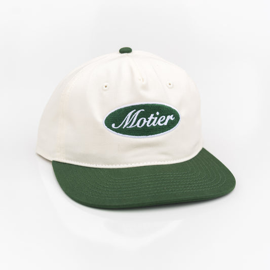 The Old School Shop Snapback (Cream/Pine)