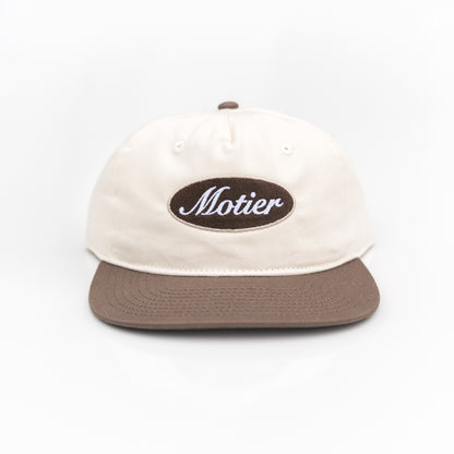 The Old School Shop Snapback (Cream/Satellite)