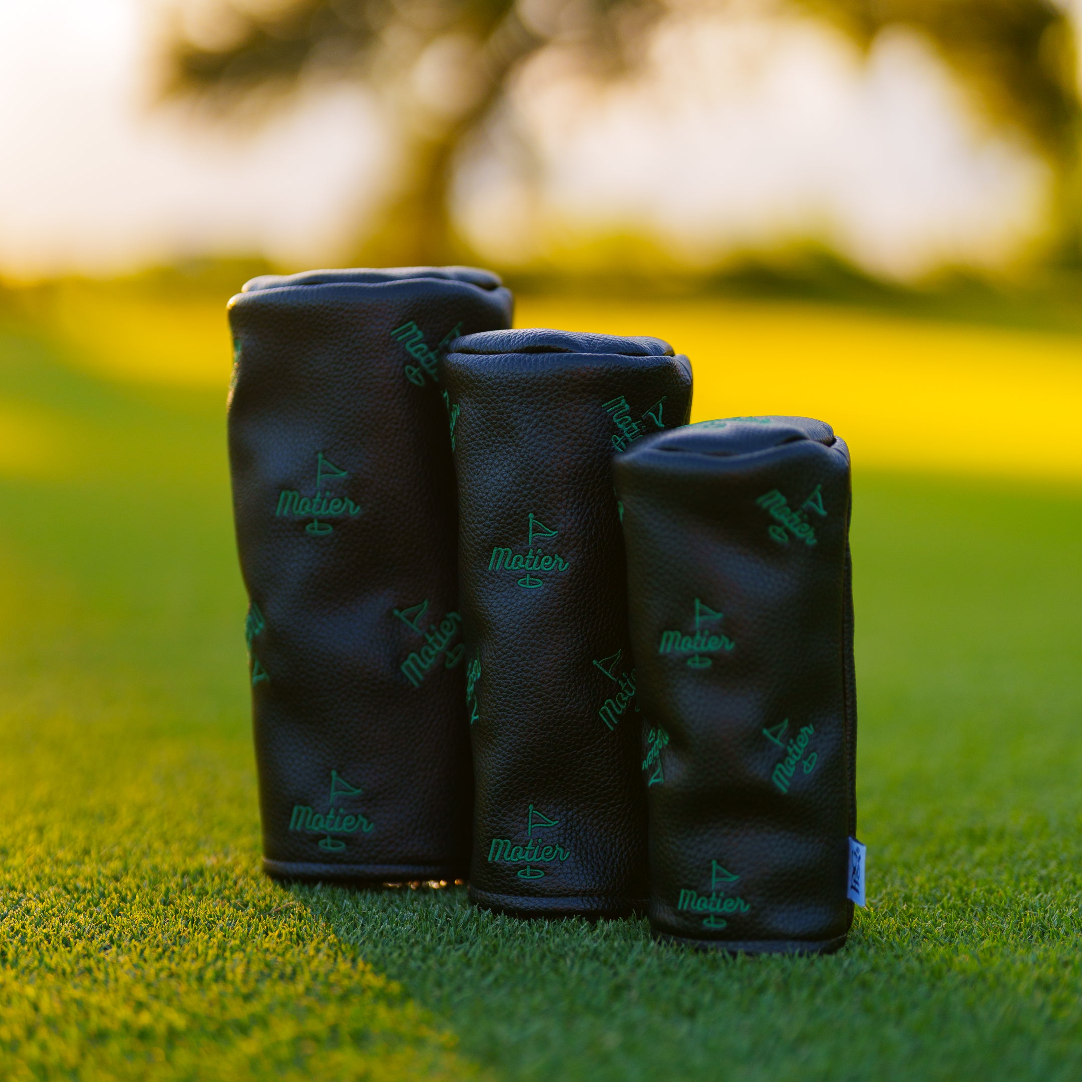 The Motier Pin Barrel Headcover Black Combo Pack (3 for 1) - Motier Lafayette 