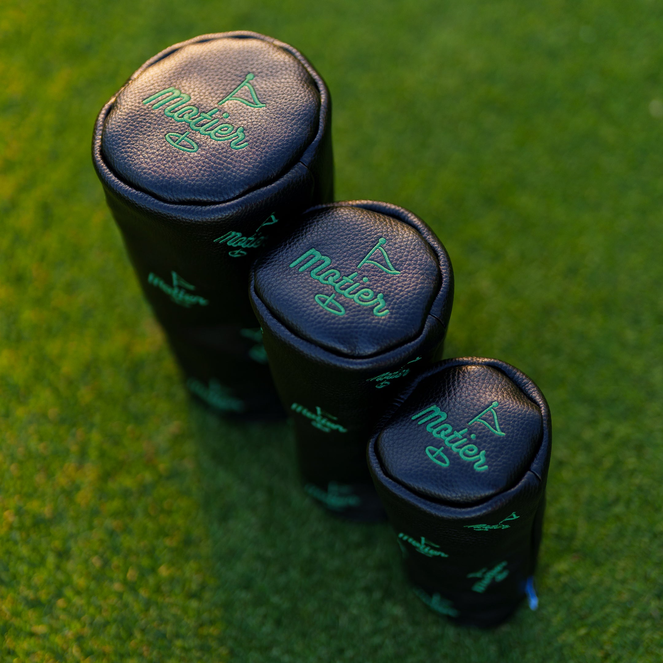 The Motier Pin Barrel Headcover Black Combo Pack (3 for 1) - Motier Lafayette 