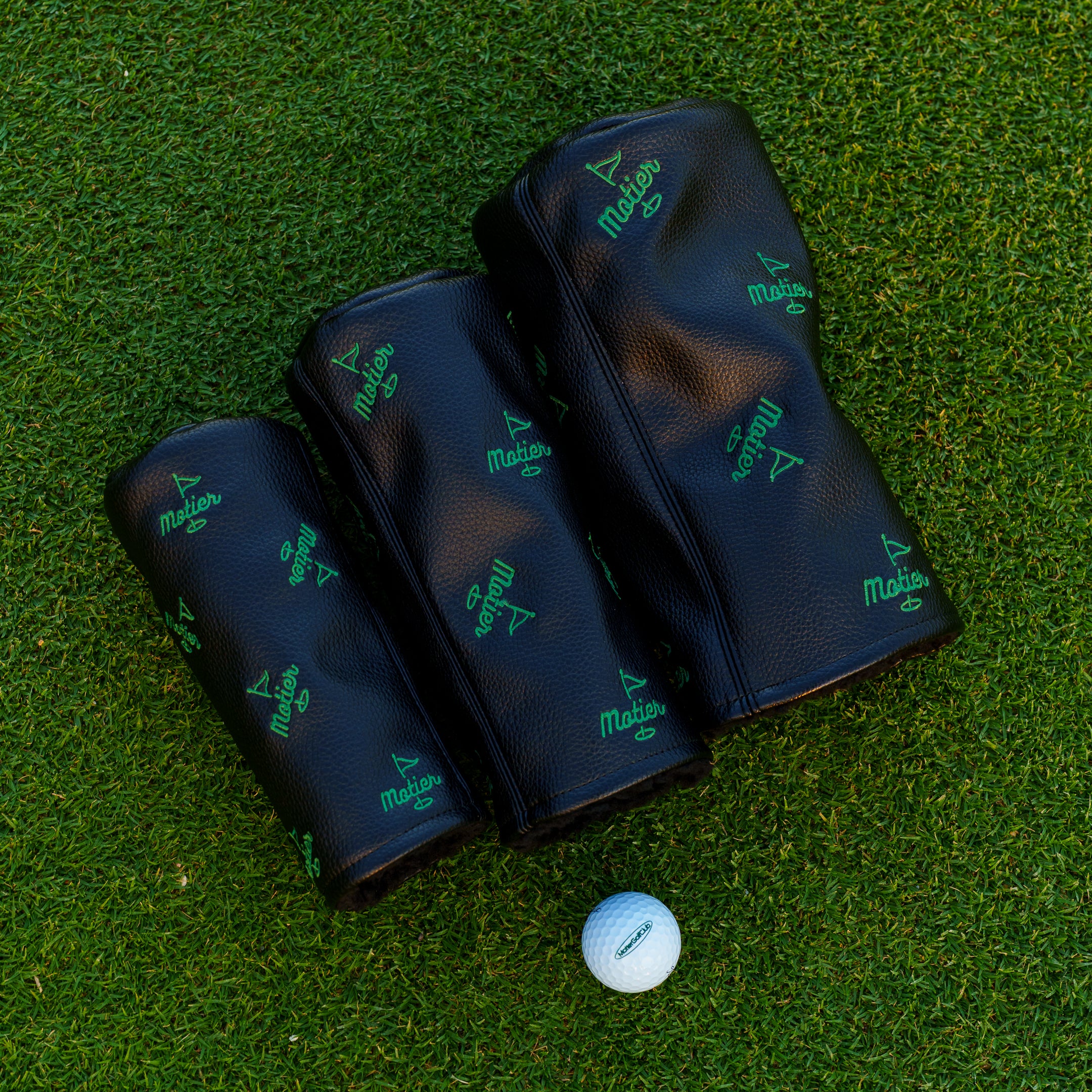 The Motier Pin Barrel Headcover Black Combo Pack (3 for 1) - Motier Lafayette 