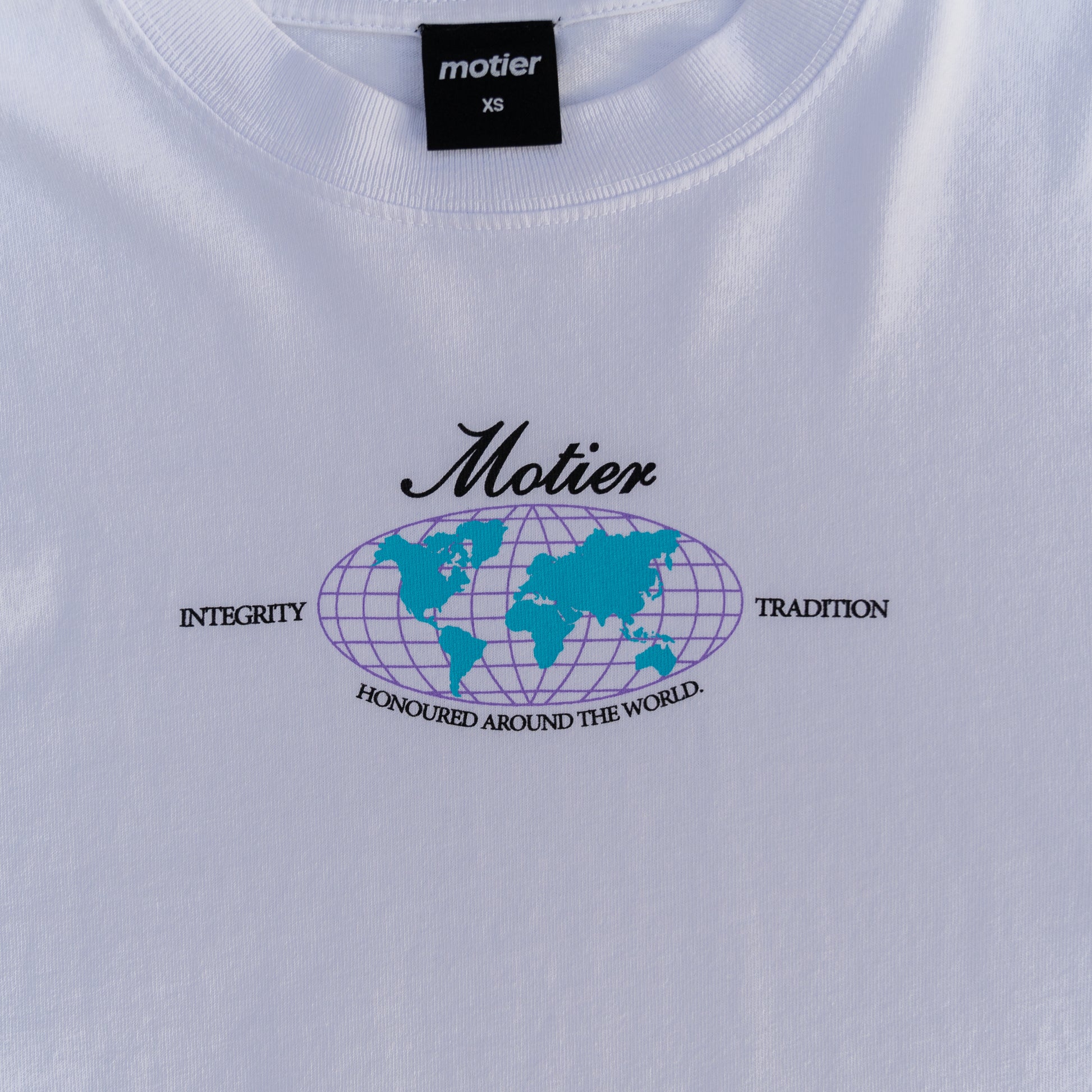 Honoured Around the World L/S Luxe Tee (White) - Motier Lafayette 