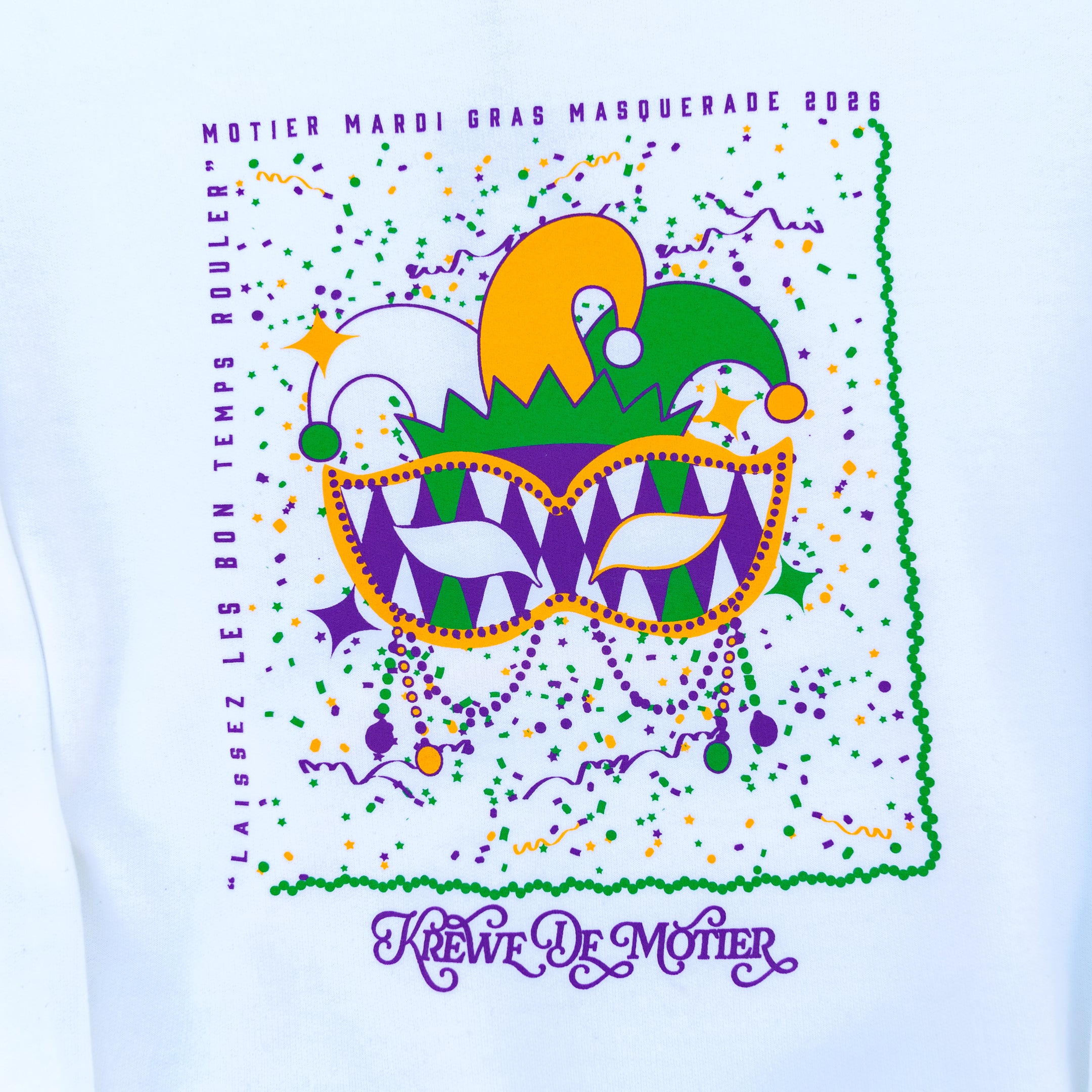 The Masquerade Hoodie (White) - Motier Lafayette 