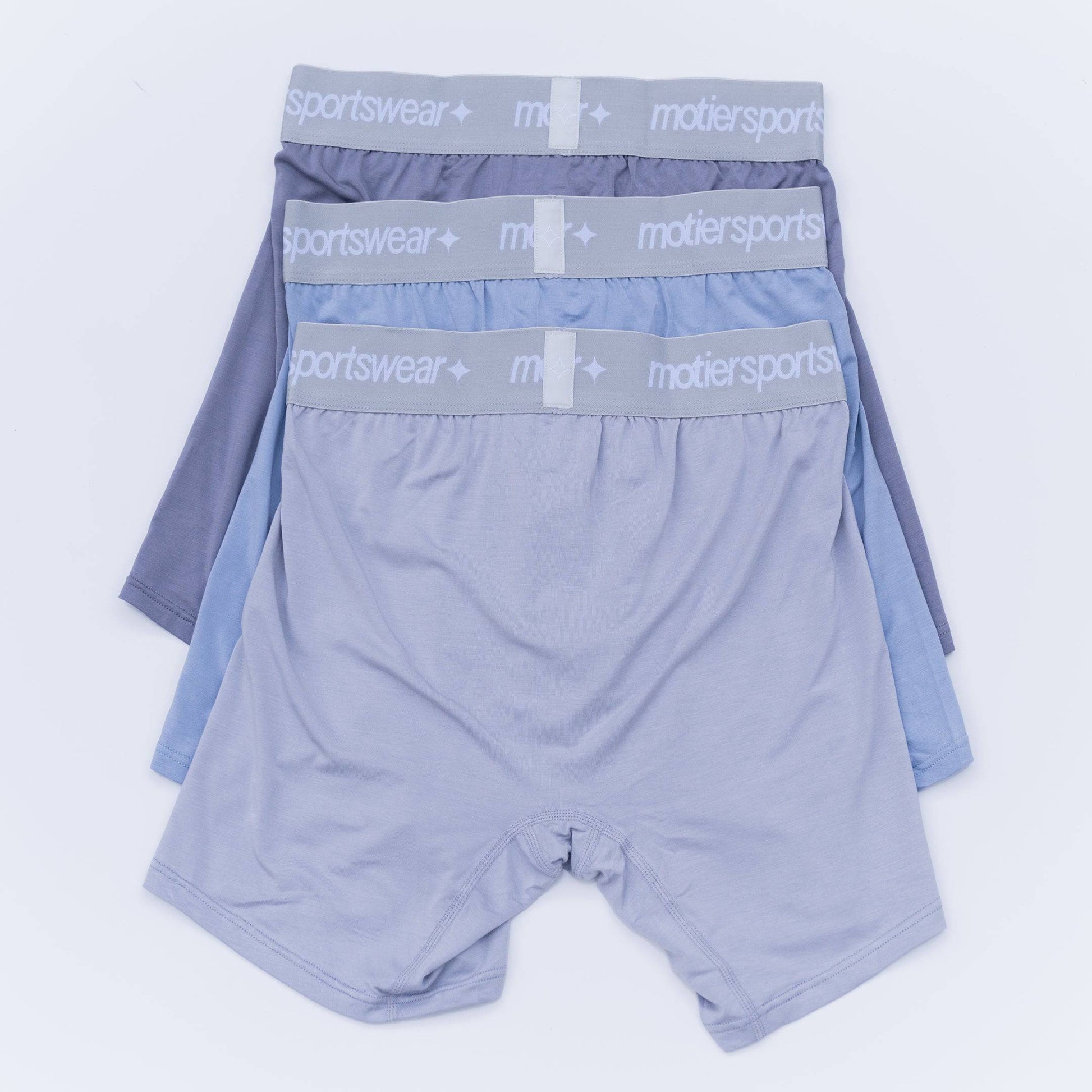 The John Boxer Briefs 2.0 Grey Band (3-Pack) - Motier Lafayette 