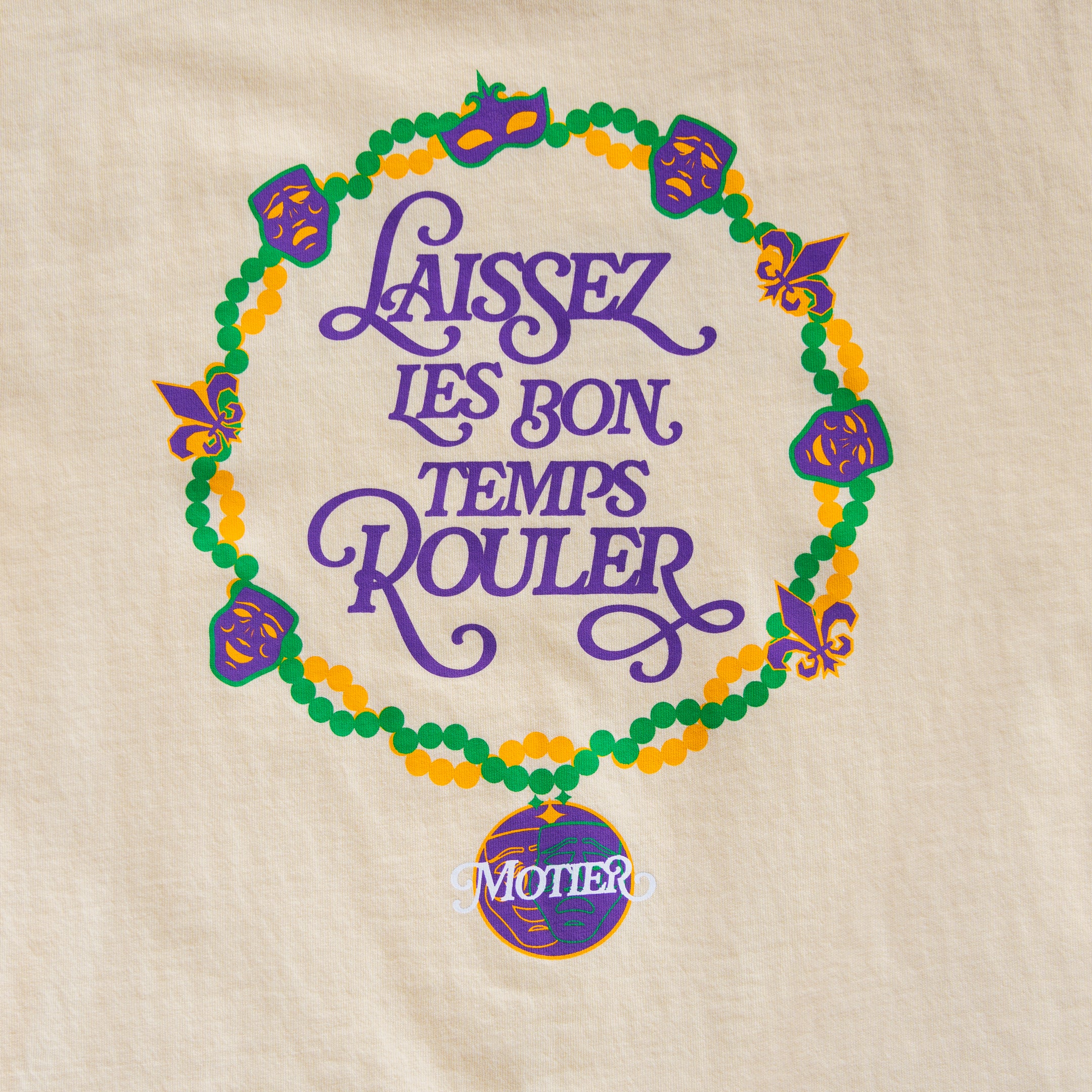 The Krewe De Motier 2025 Luxe Tee (Meadow) - Motier Lafayette 