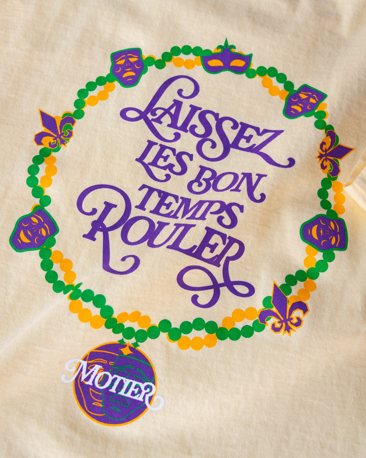 The Krewe De Motier 2025 Luxe Tee (Meadow) - Motier Lafayette 